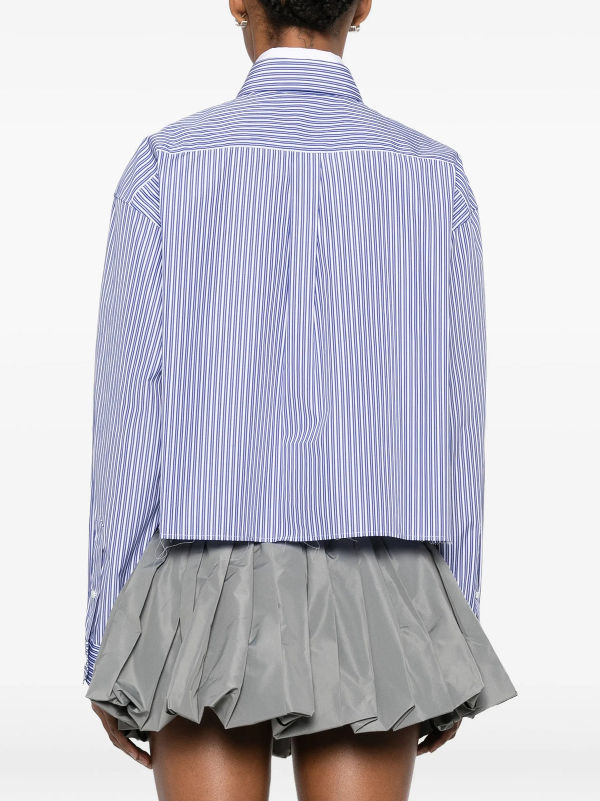 micro pinstripe poplin shirt