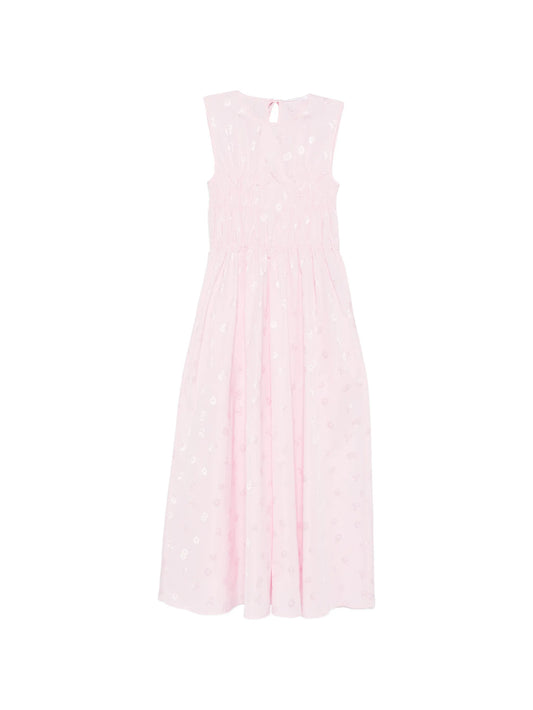 Christy floral-jacquard dress