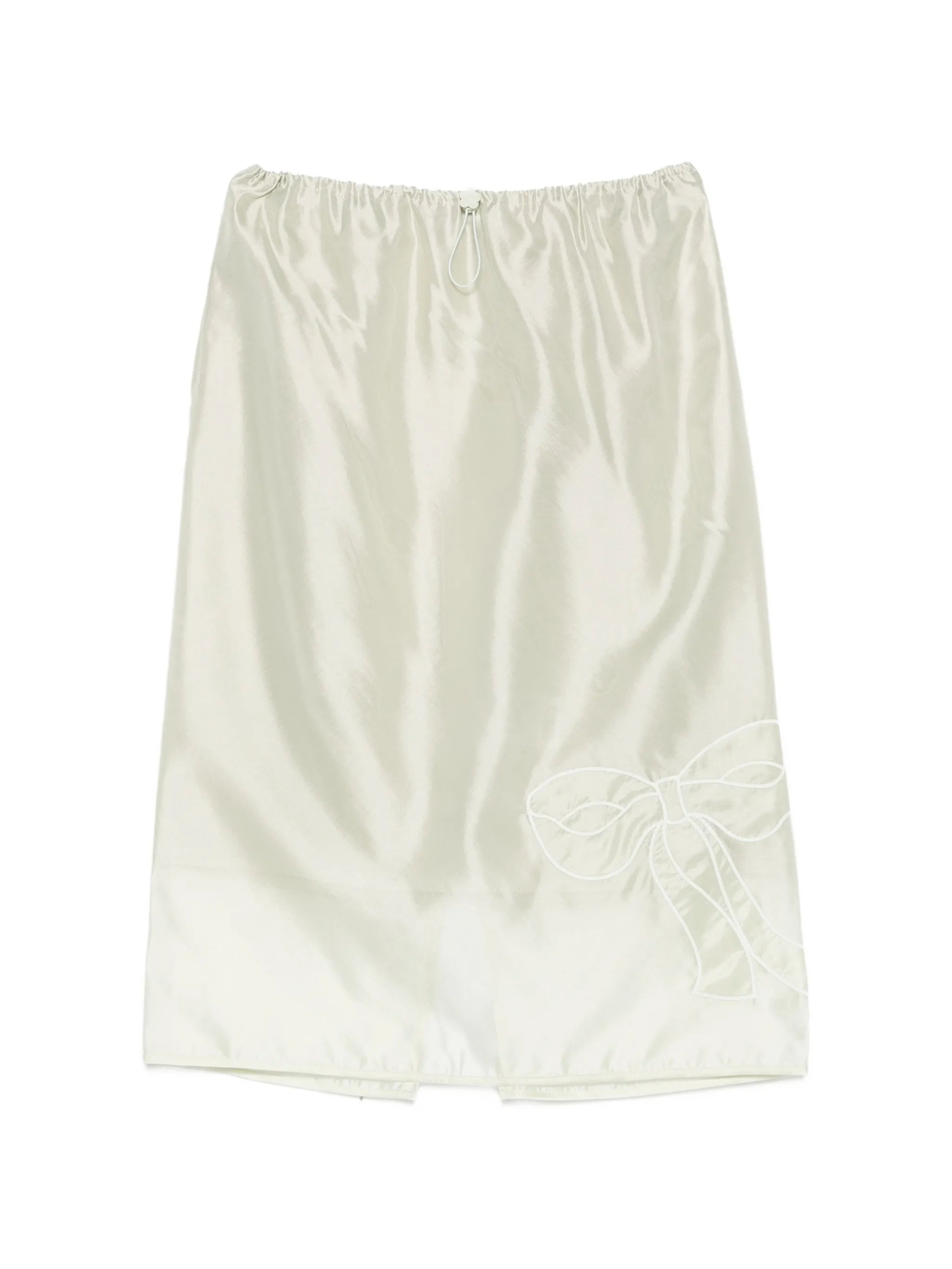 Bria organza midi skirt