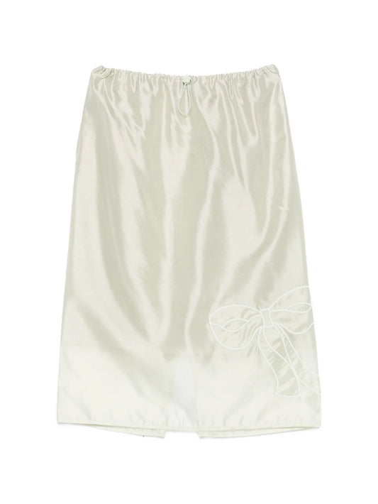 Bria organza midi skirt