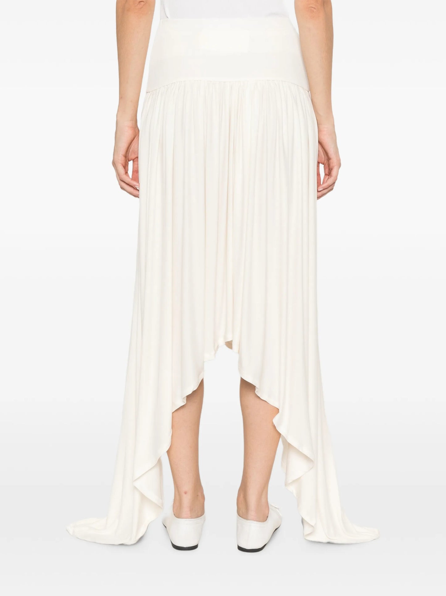 Elya asymmetric gathered skirt