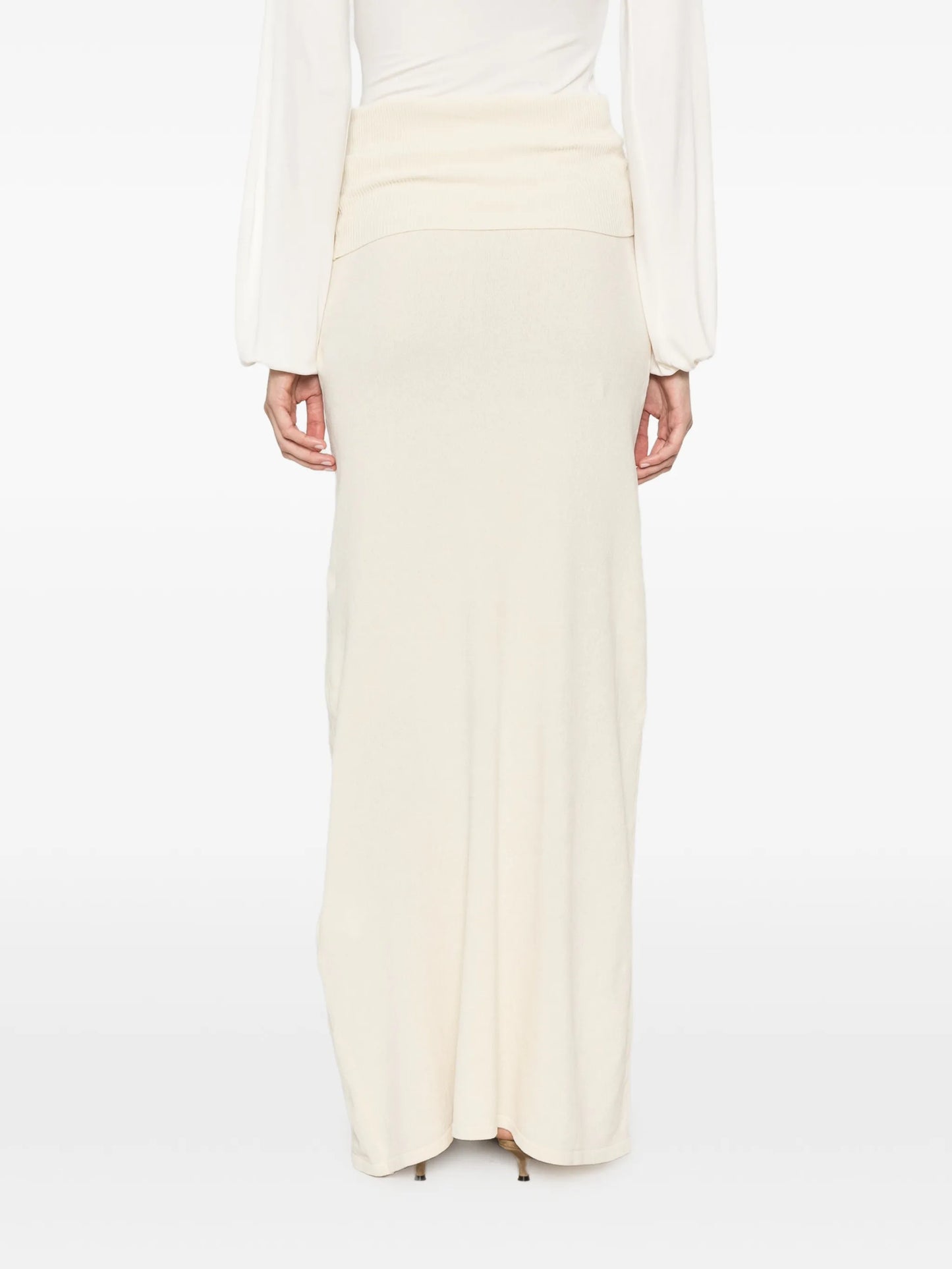 Oona ribbed-knit maxi skirt