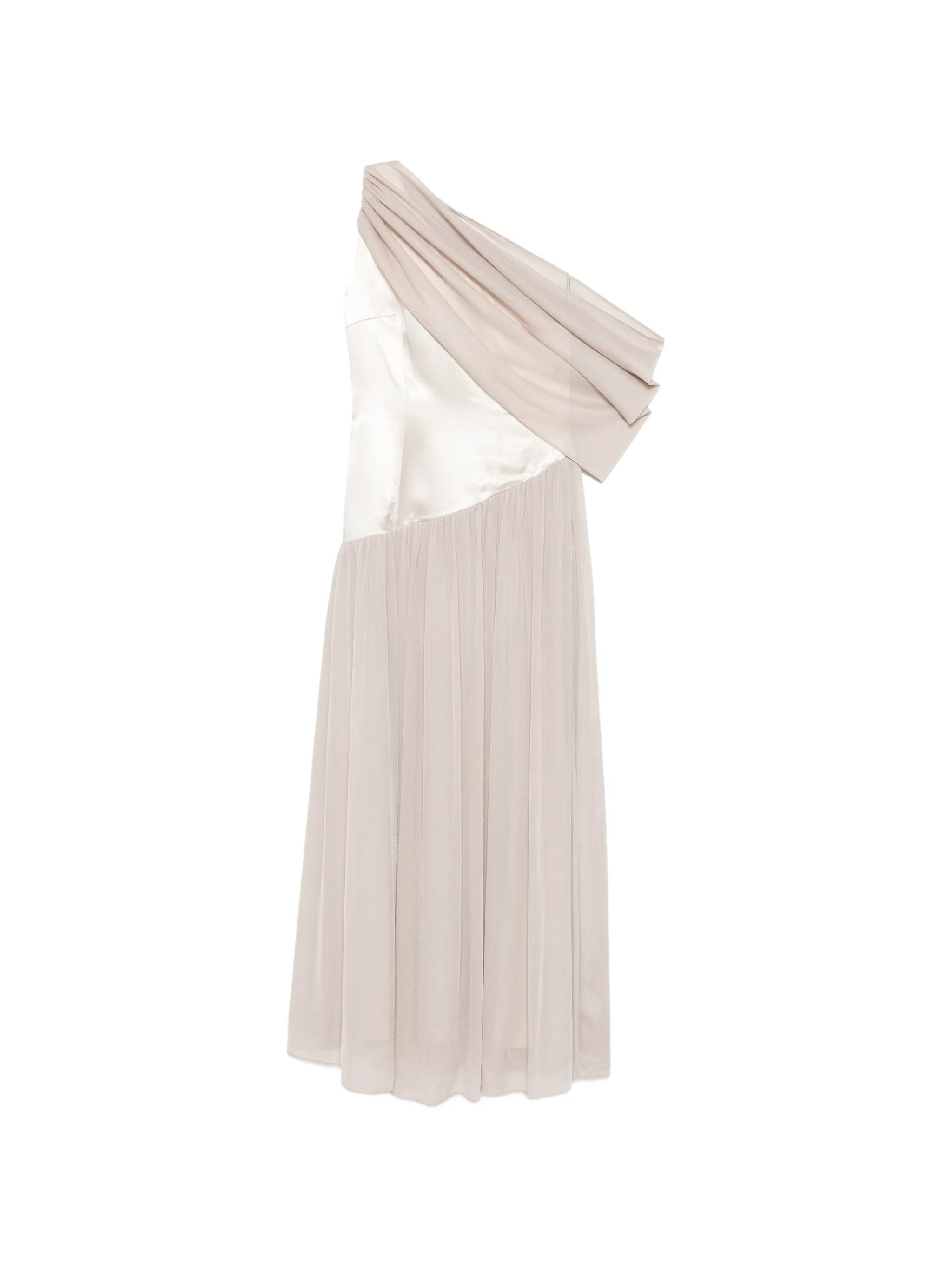Gwen draped one-shoulder maxi dress