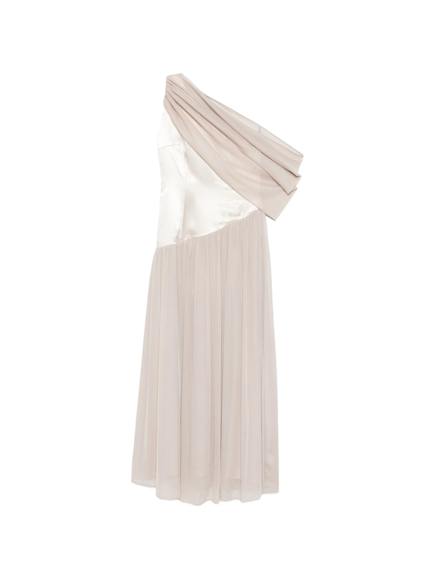 Gwen draped one-shoulder maxi dress