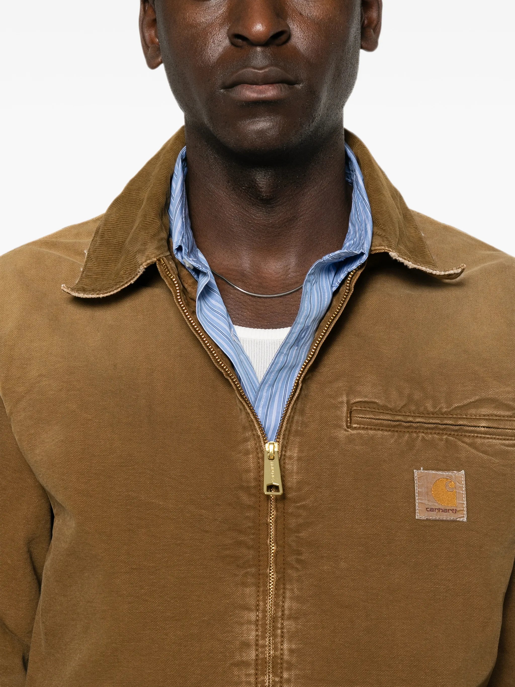 Detroit faded-effect jacket
