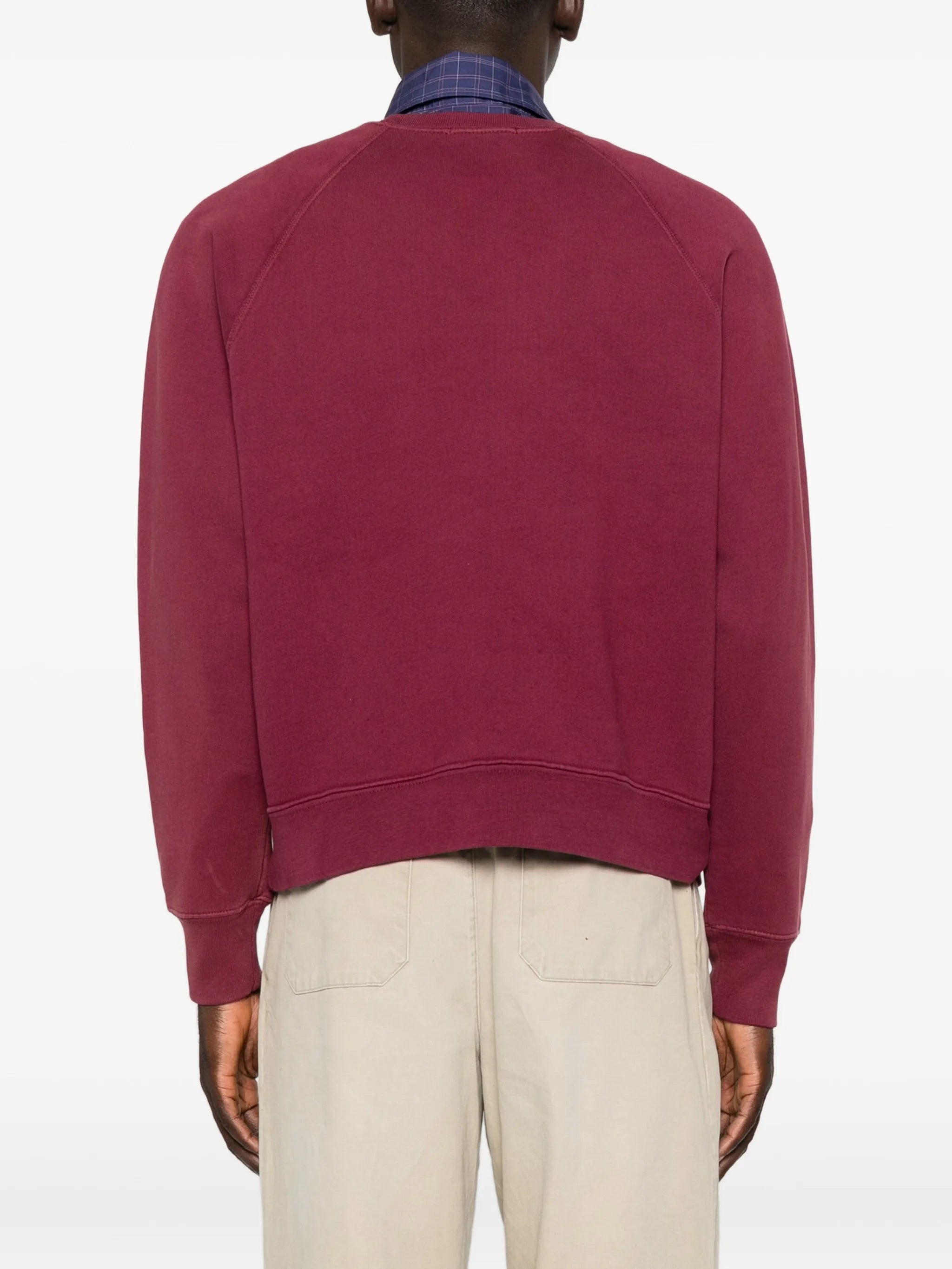 logo-print raglan-sleeve sweater