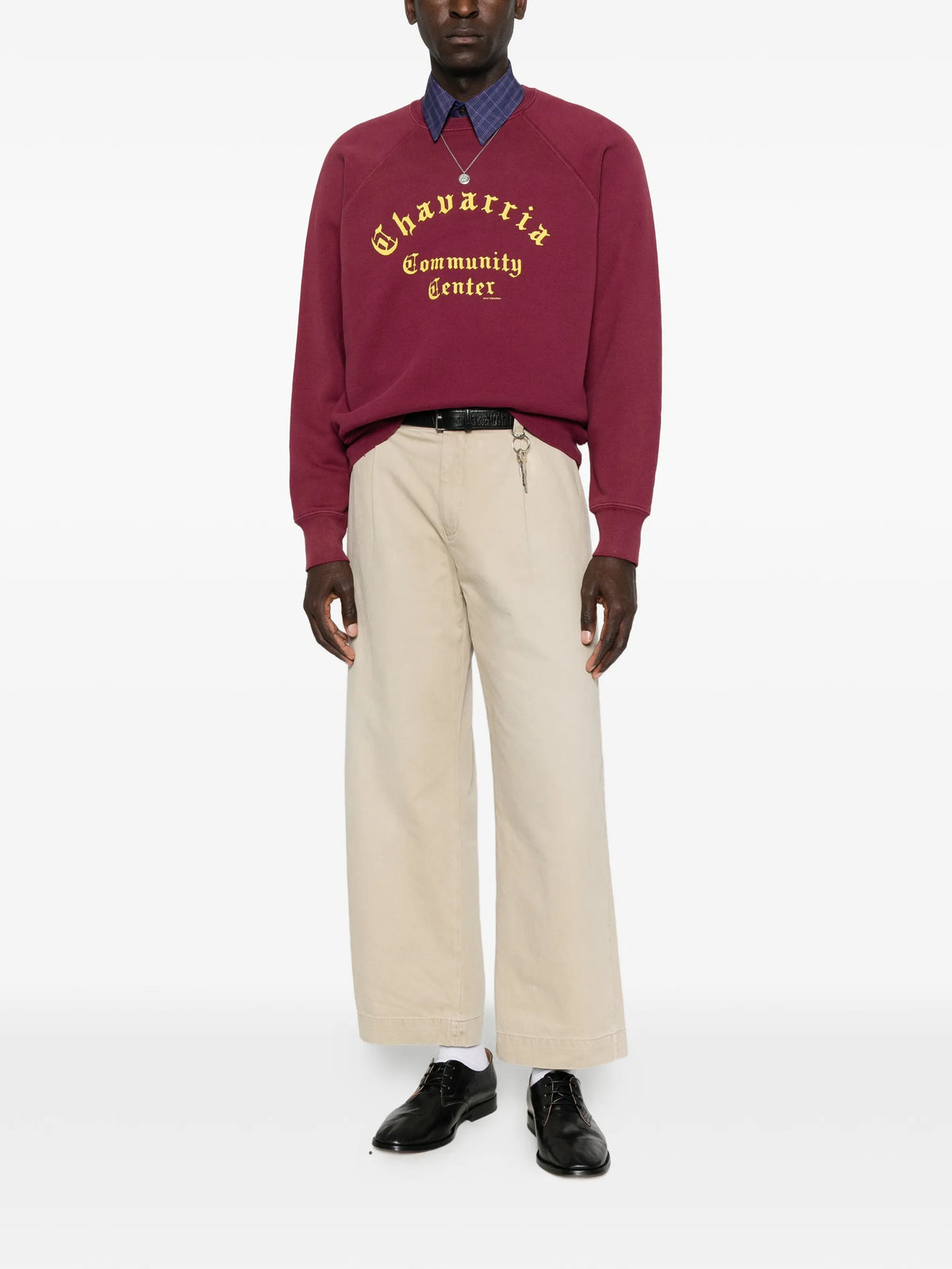 logo-print raglan-sleeve sweater