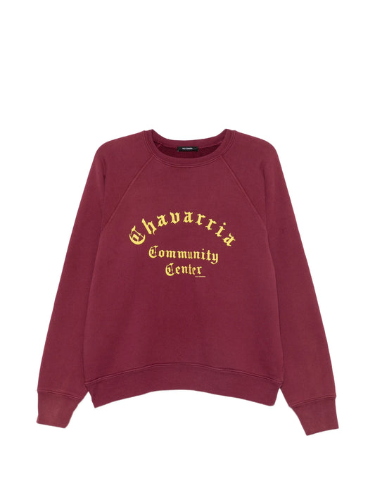 logo-print raglan-sleeve sweater