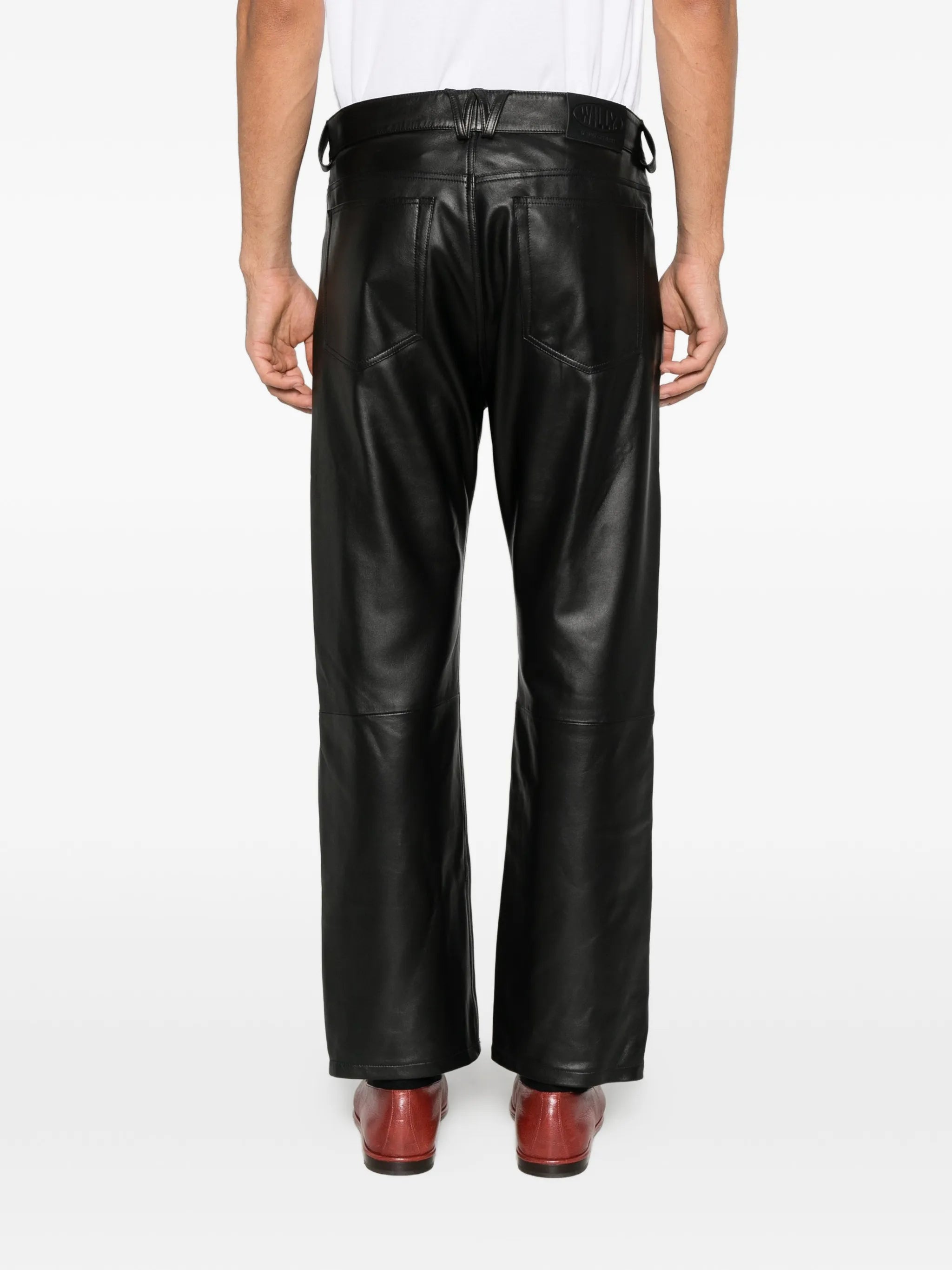 Chente leather trousers