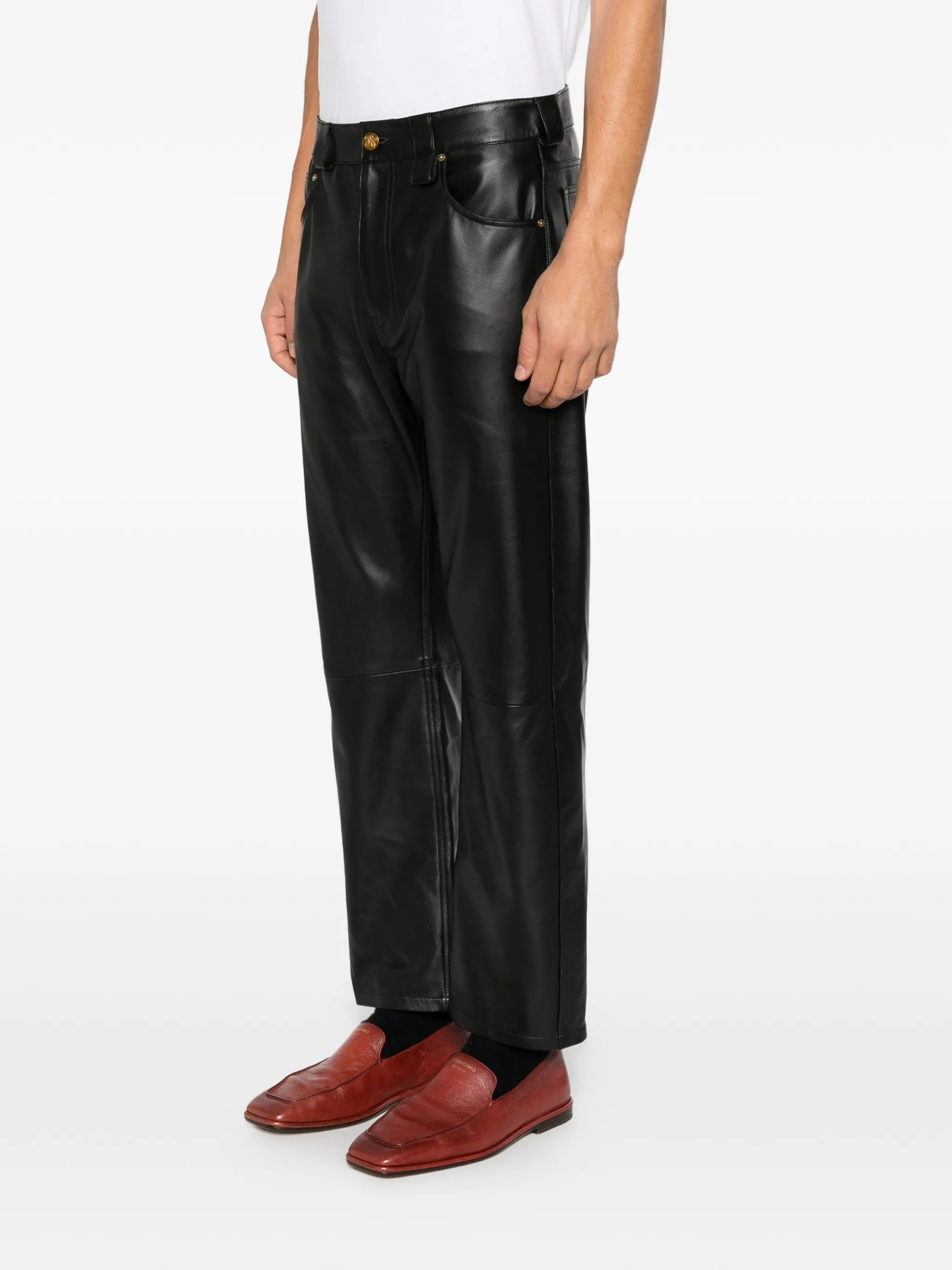 Chente leather trousers