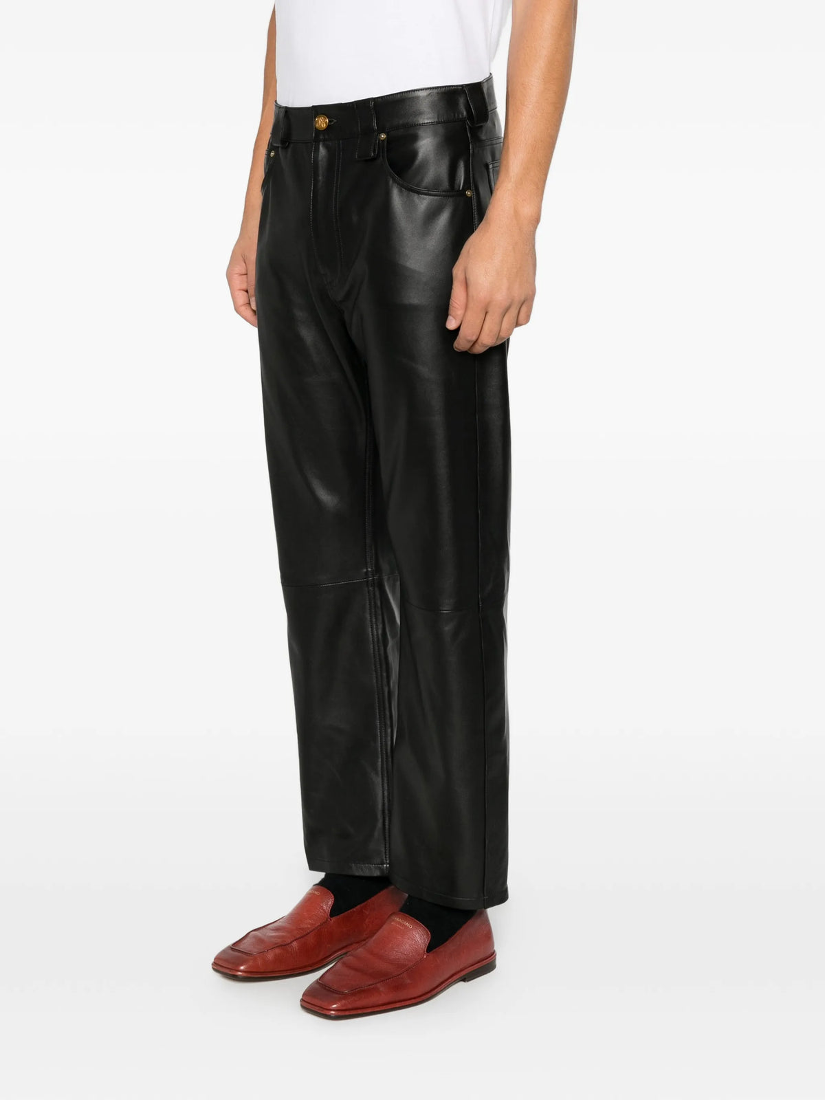 Chente leather trousers