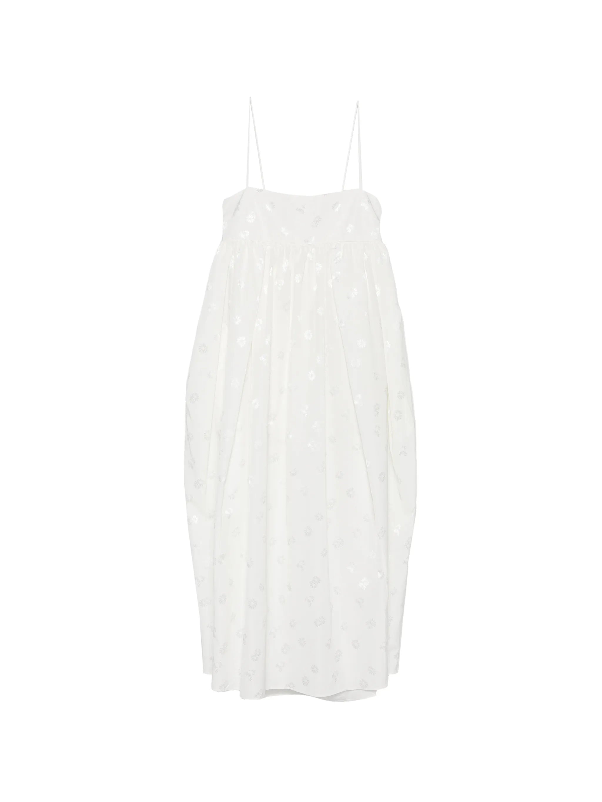 Vilma embroidered bow-detail dress