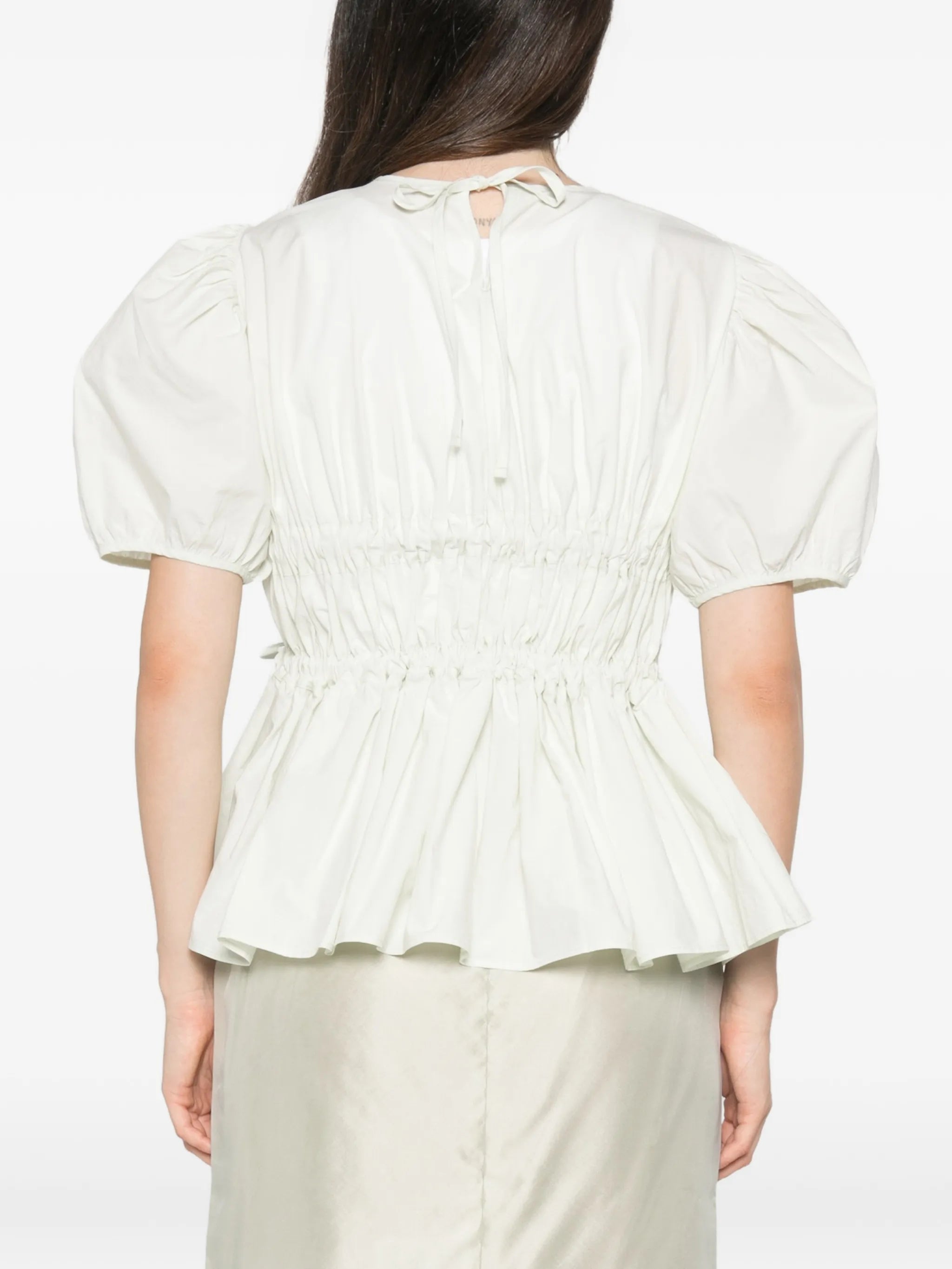 Papillon matelassé peplum top