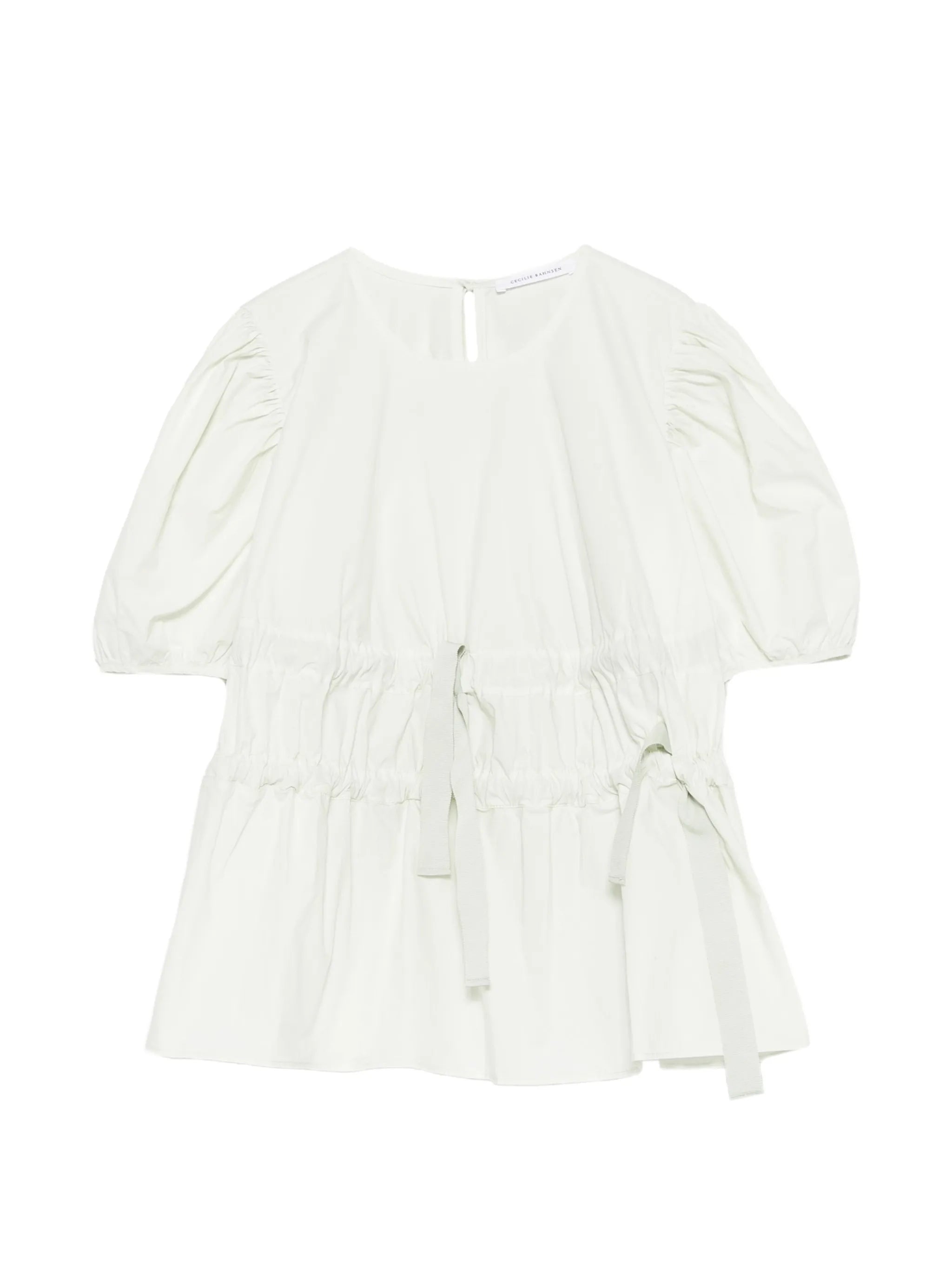 Papillon matelassé peplum top