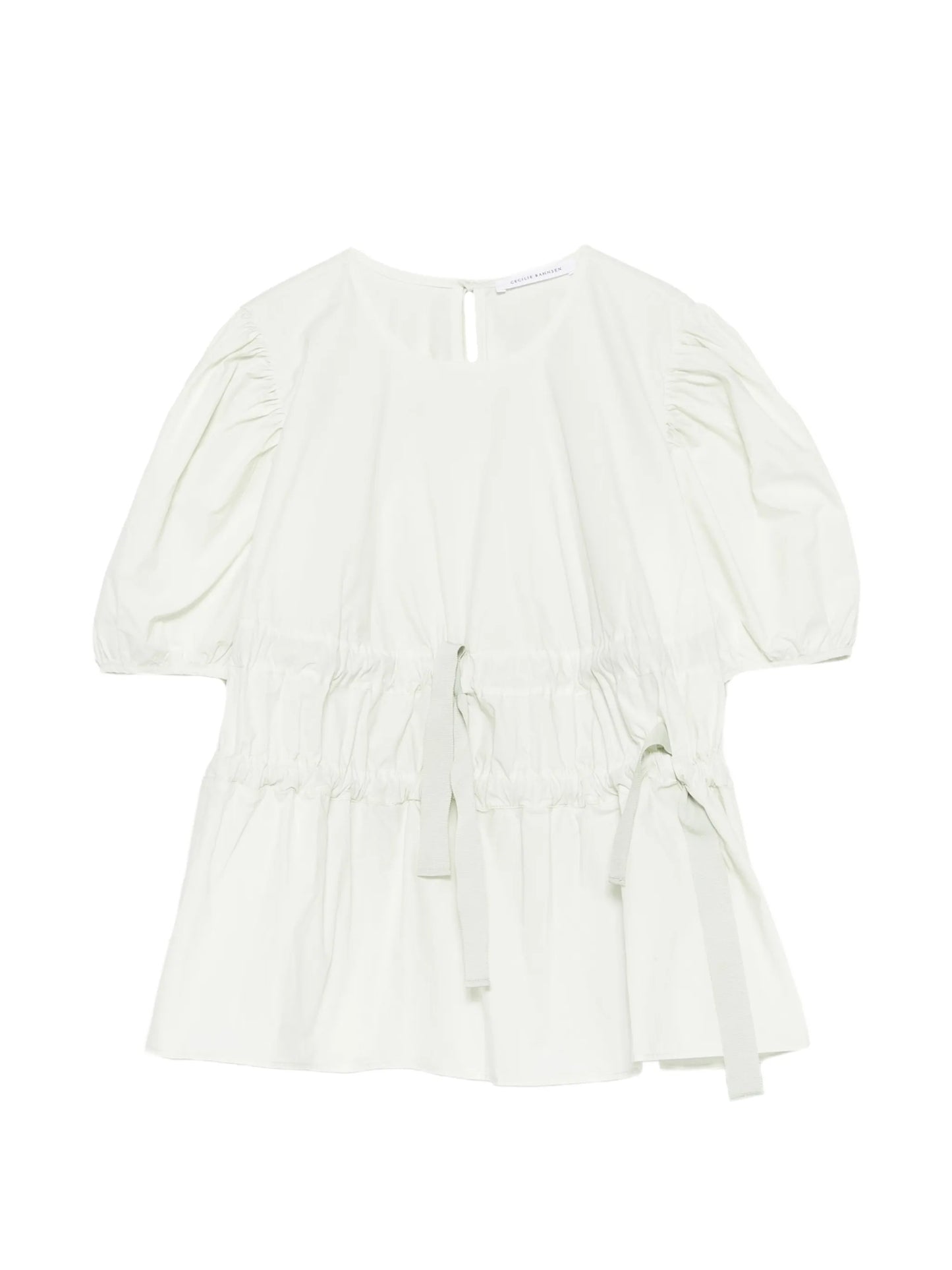Papillon matelassé peplum top