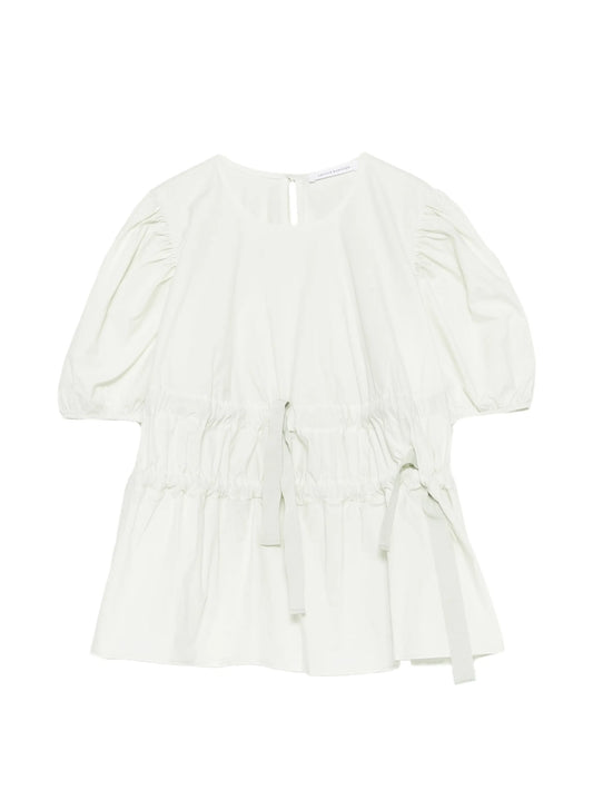 Papillon matelassé peplum top
