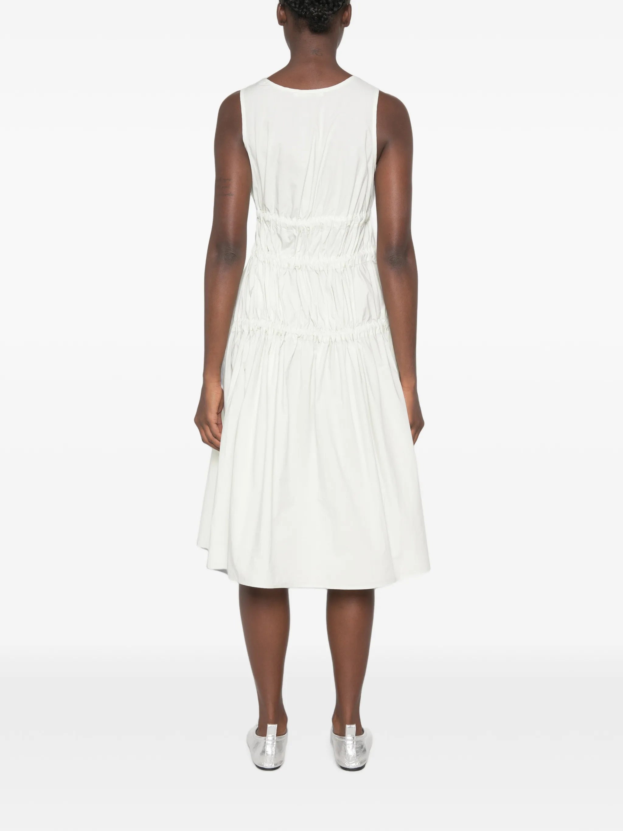 Faye bow-detail dress