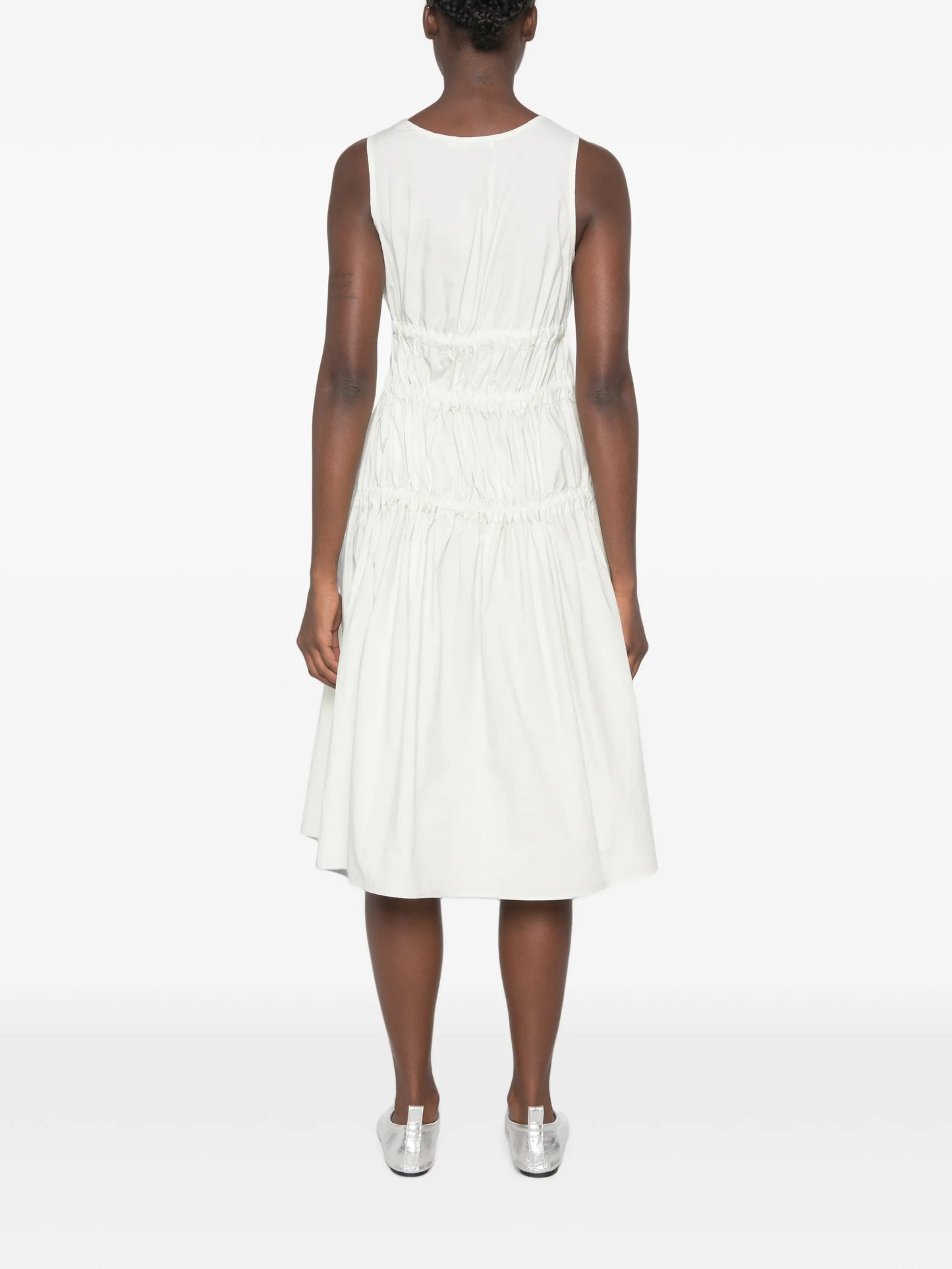 Faye bow-detail dress