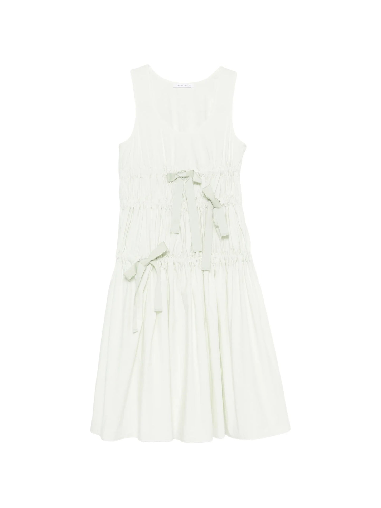 Faye bow-detail dress