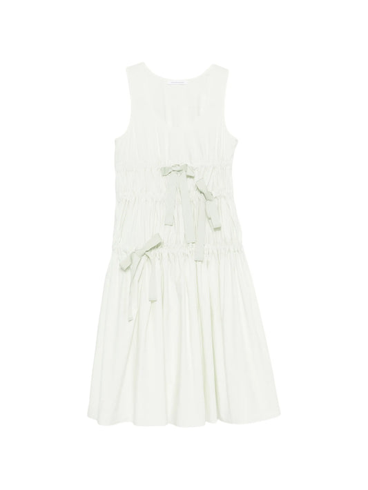 Faye bow-detail dress