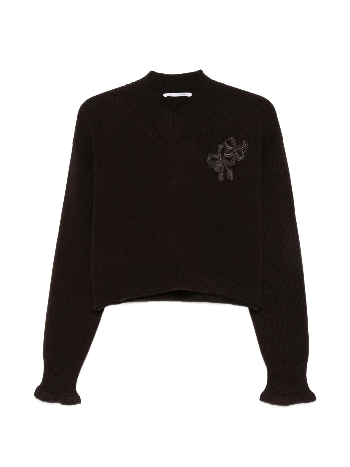 Drusilla bow-appliqué knit