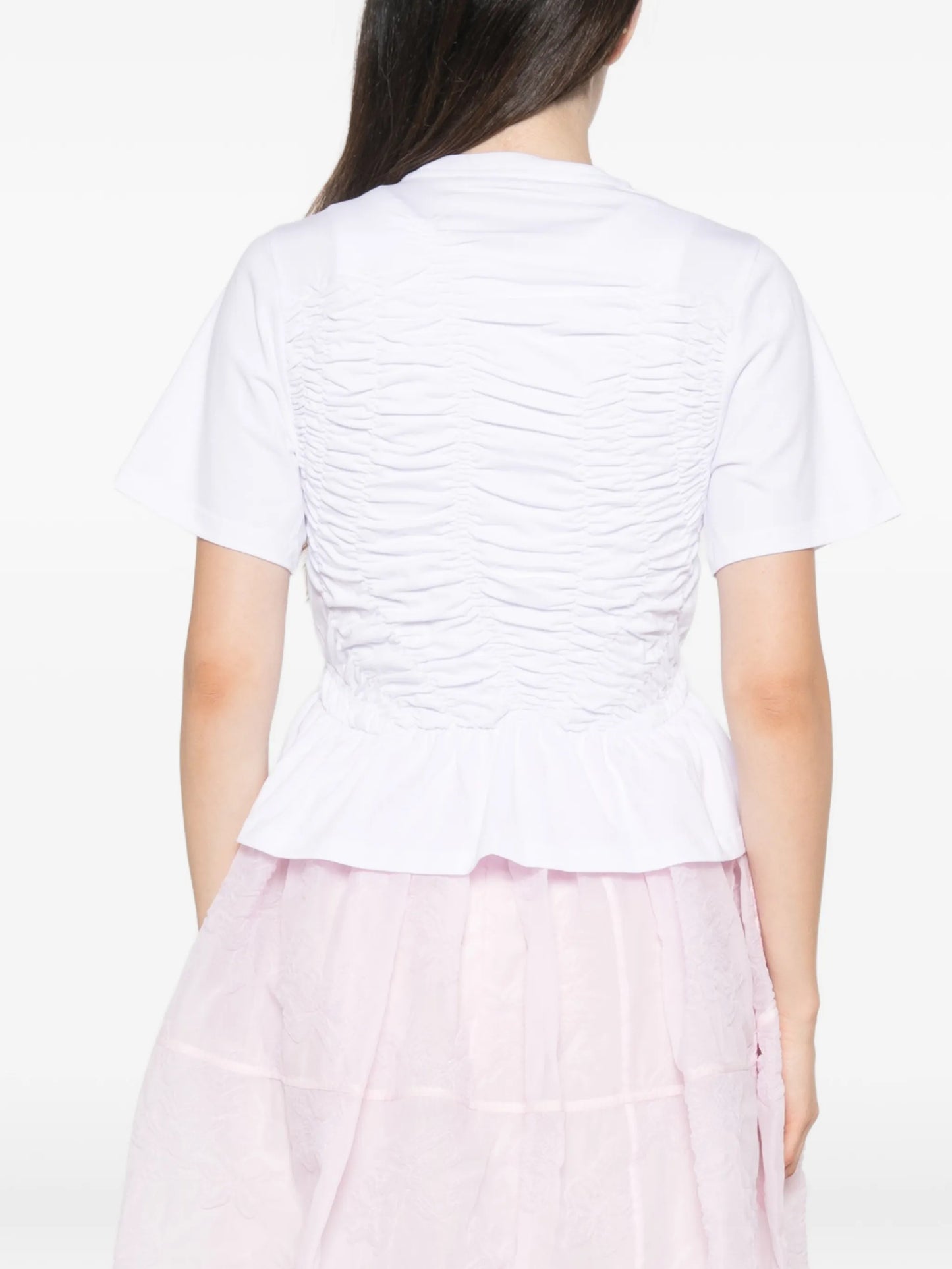 Ace ruched peplum T-shirt