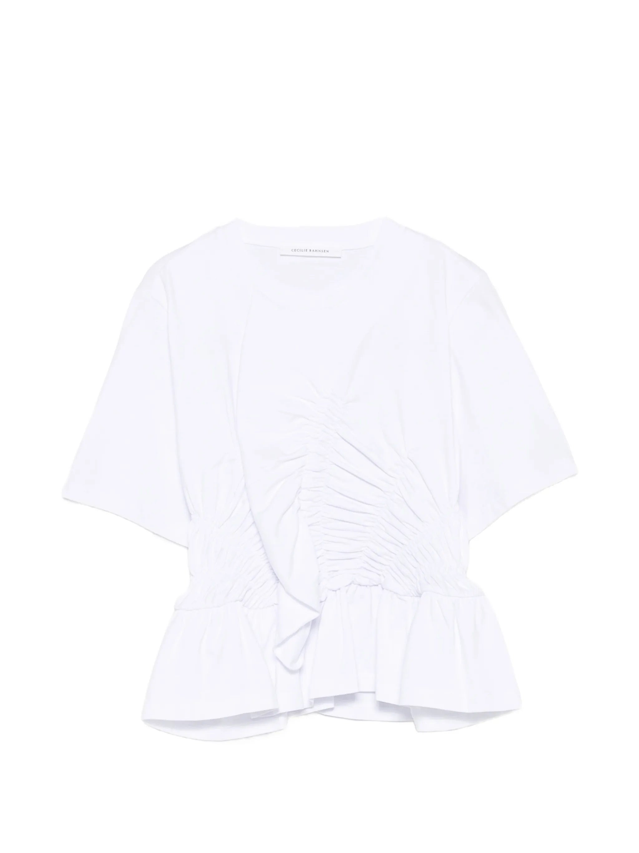 Ace ruched peplum T-shirt
