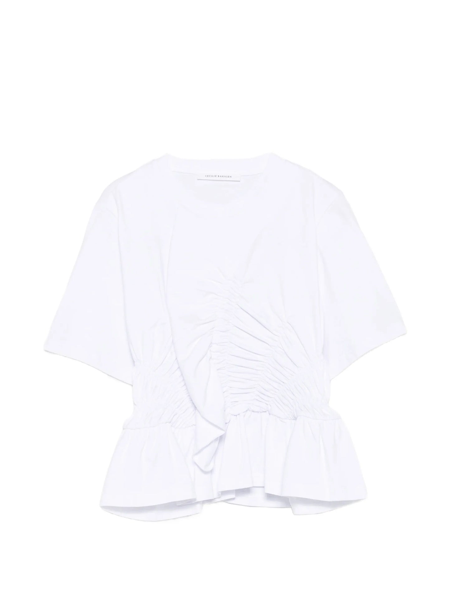 Ace ruched peplum T-shirt