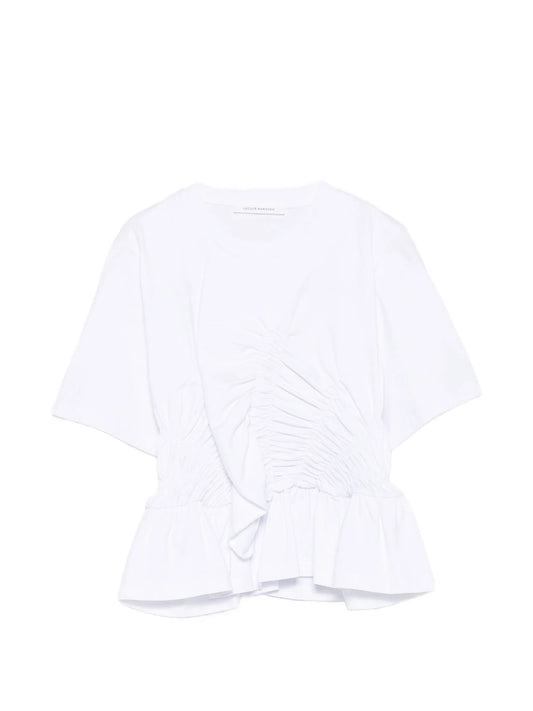 Ace ruched peplum T-shirt