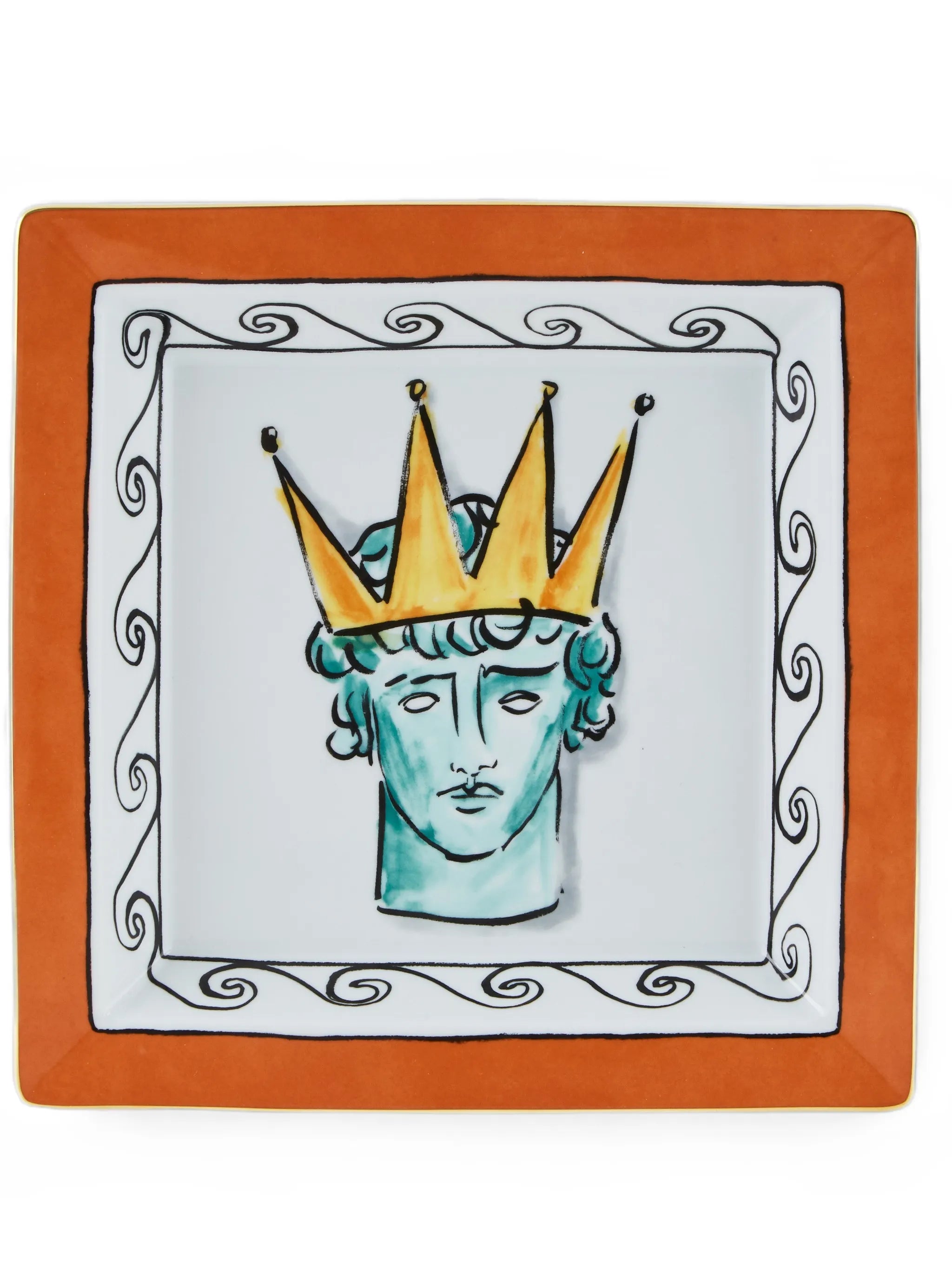 x Luke Edward Hall larbe Il Viaggio di Nettuno-motif square tray (24.5cm)