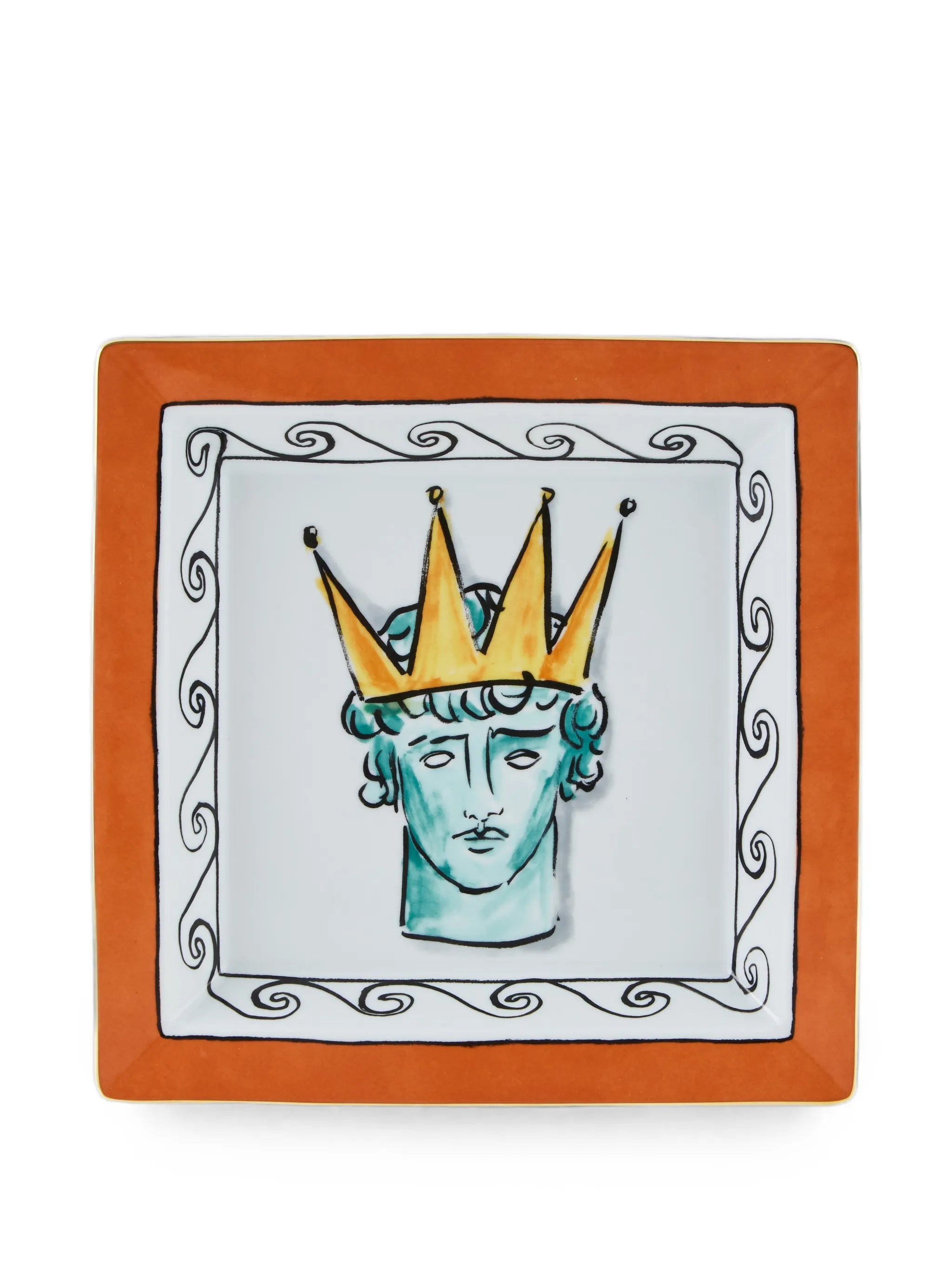 x Luke Edward Hall larbe Il Viaggio di Nettuno-motif square tray (24.5cm)
