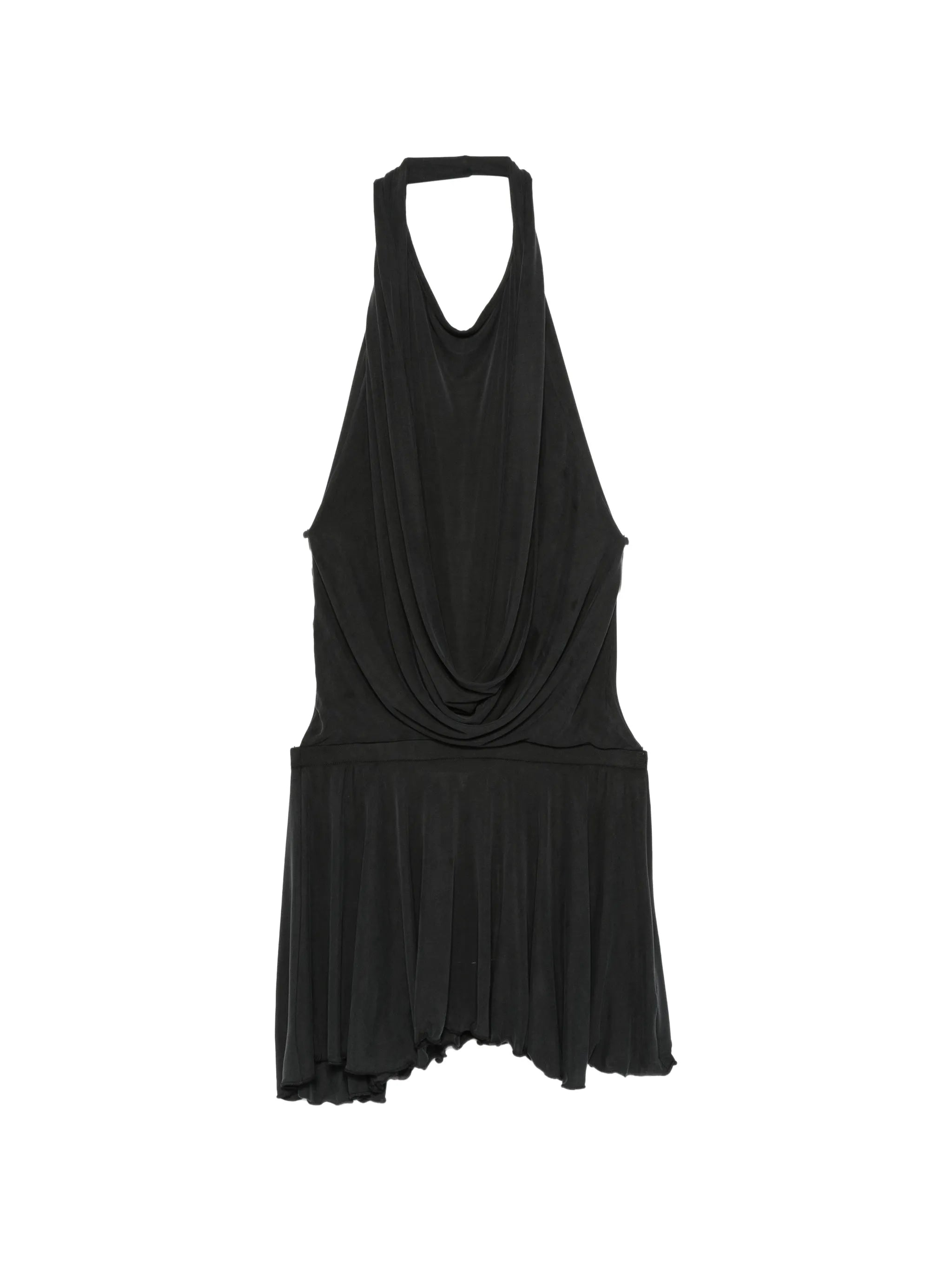 Soma draped open-back mini dress