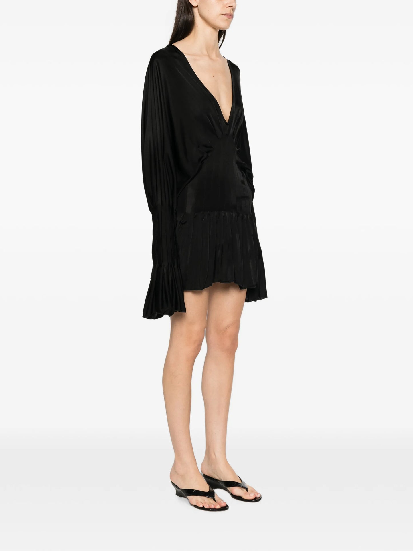 V-neck mini dress