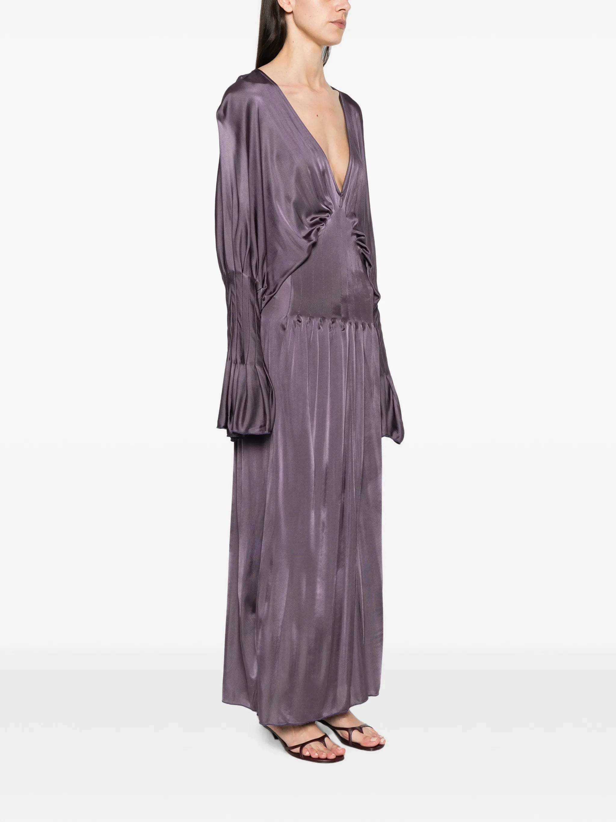 Luma Mazi V-neck maxi dress