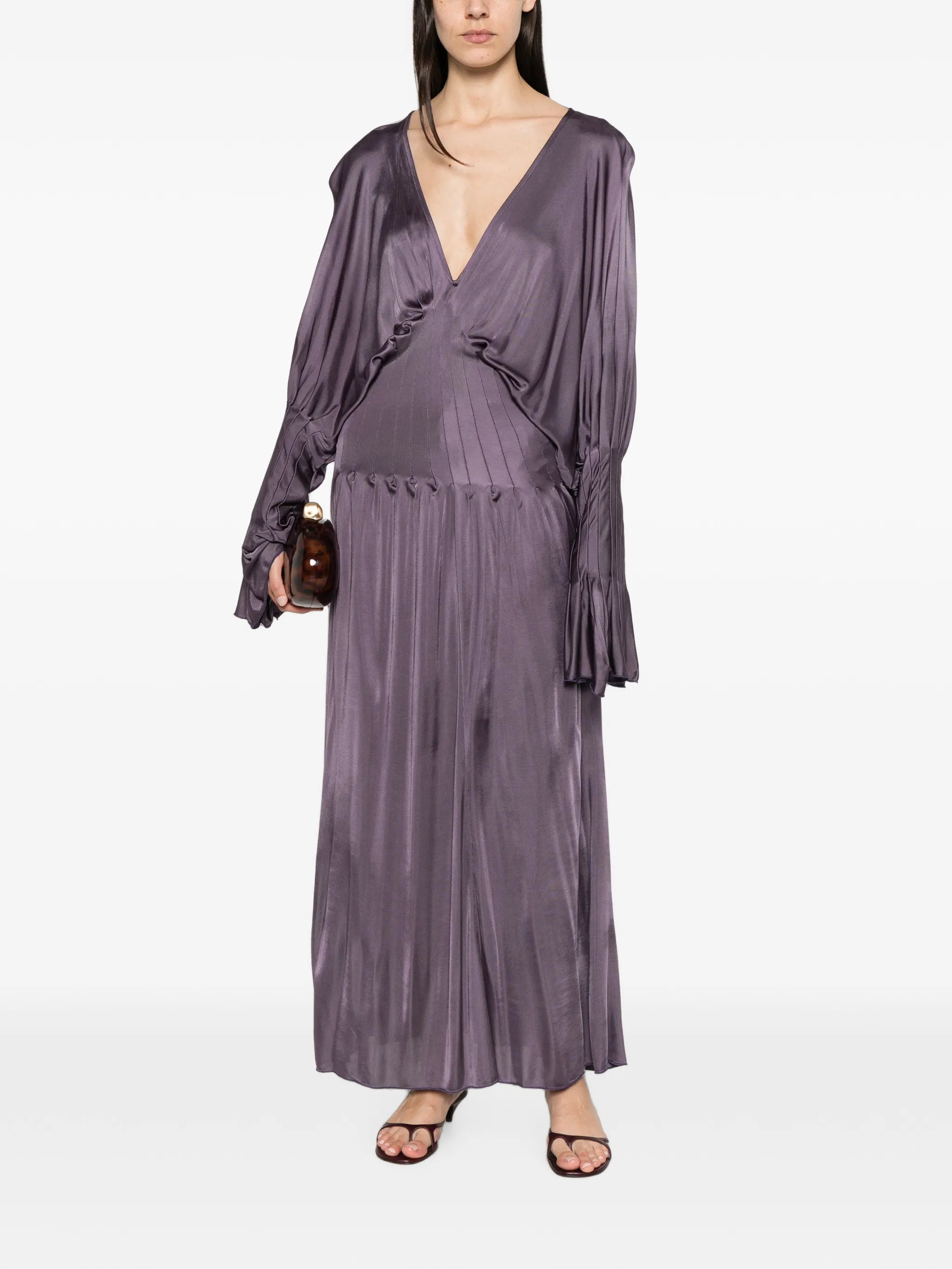 Luma Mazi V-neck maxi dress