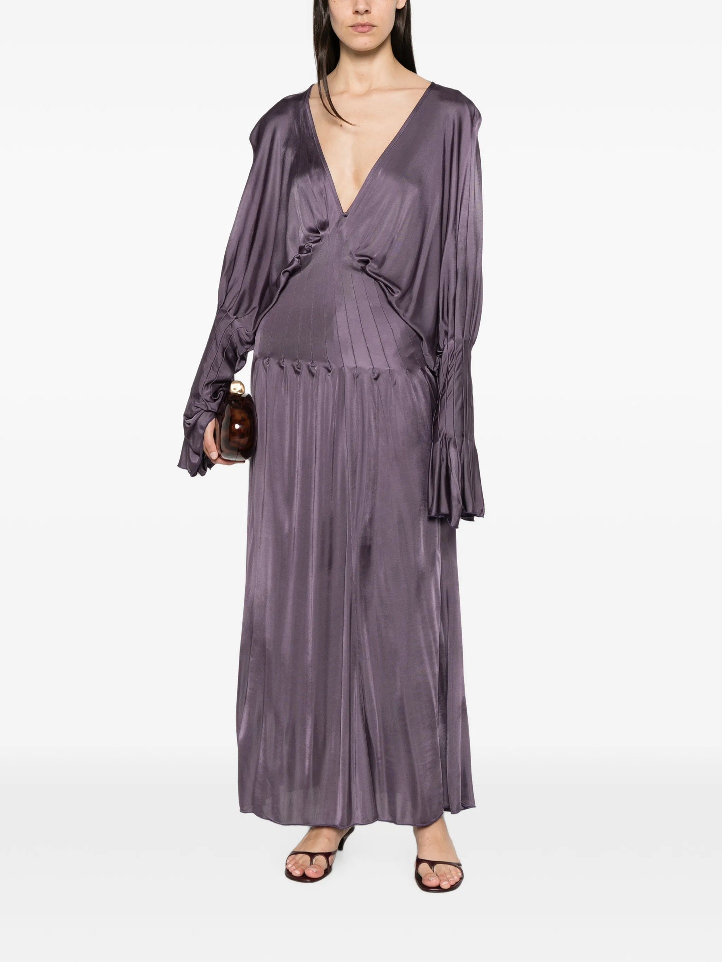 Luma Mazi V-neck maxi dress