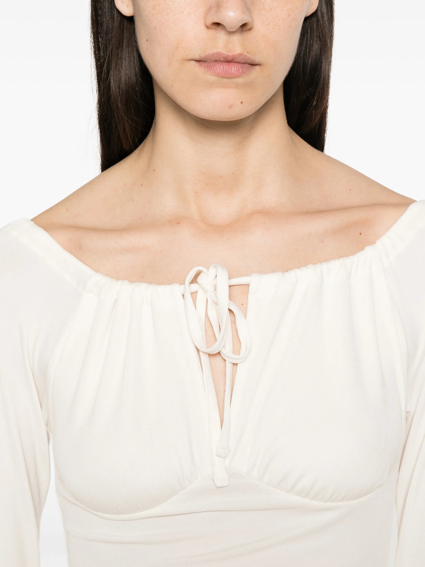 Elya tie-fastening blouse