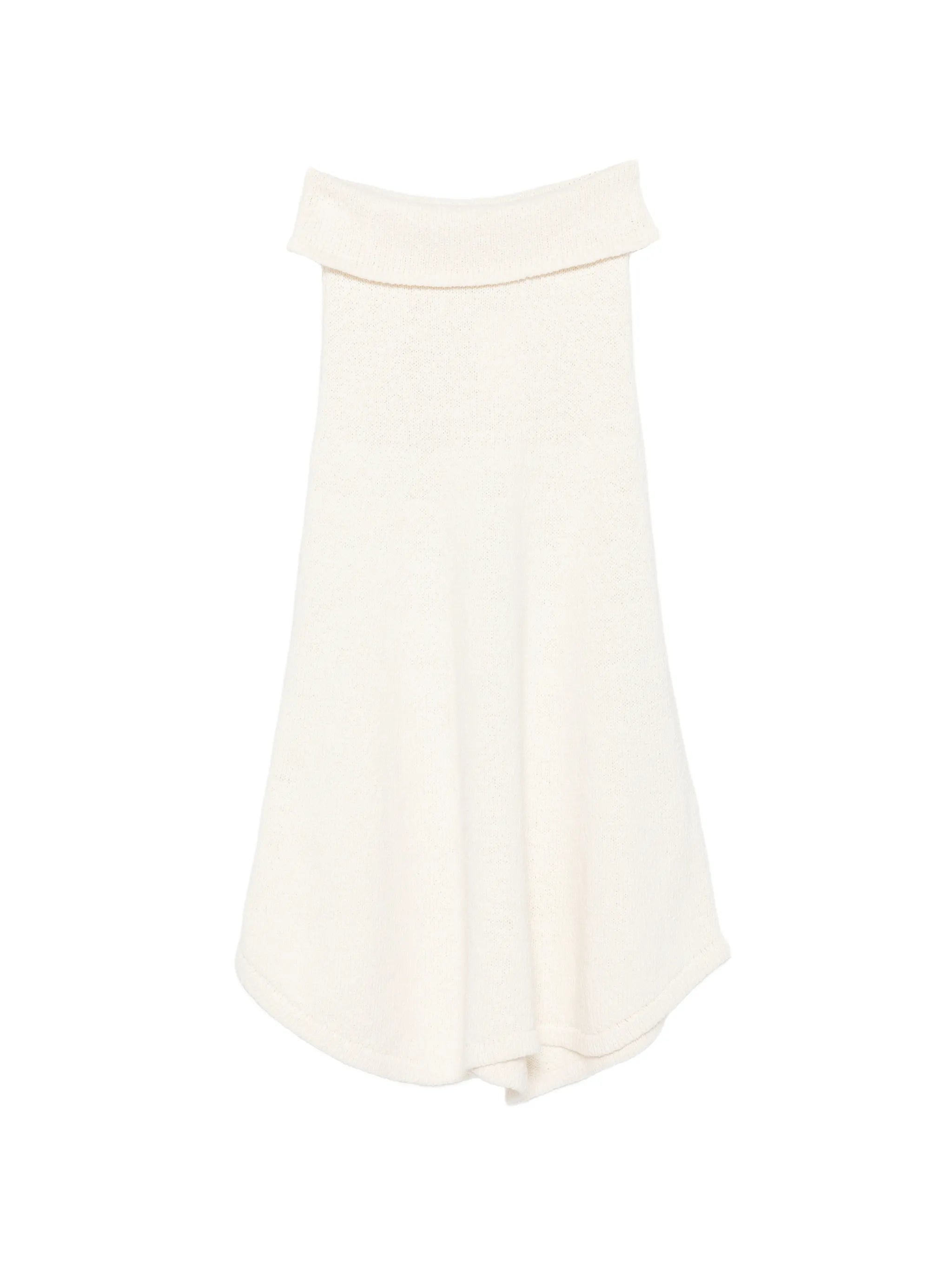 Kena asymmetric knitted maxi skirt