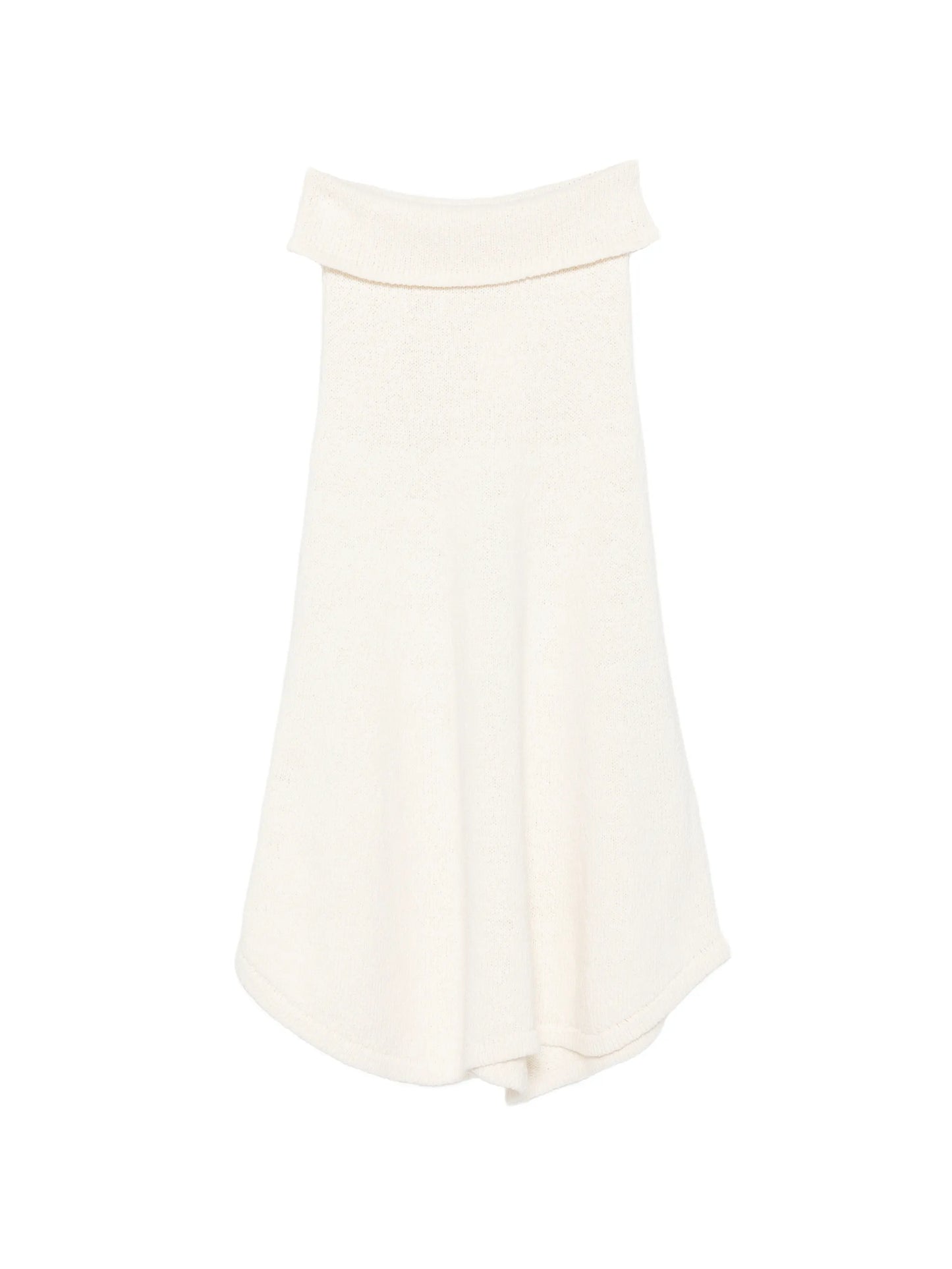 Kena asymmetric knitted maxi skirt