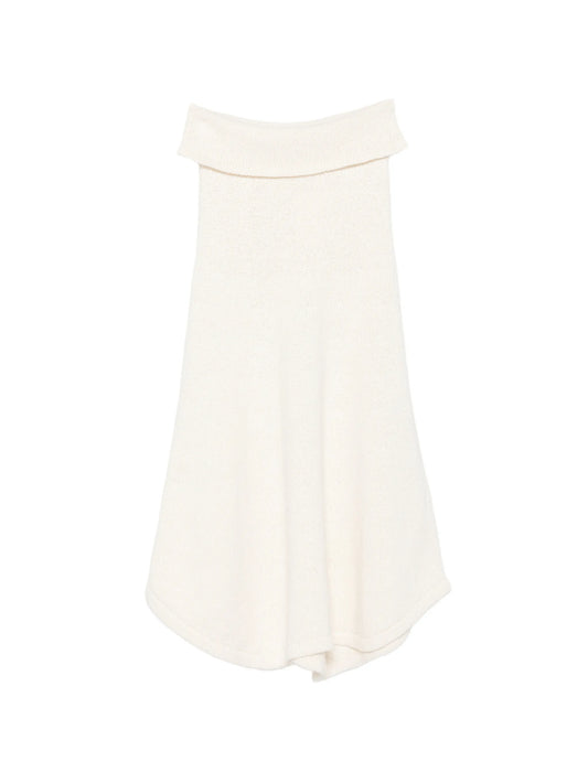 Kena asymmetric knitted maxi skirt