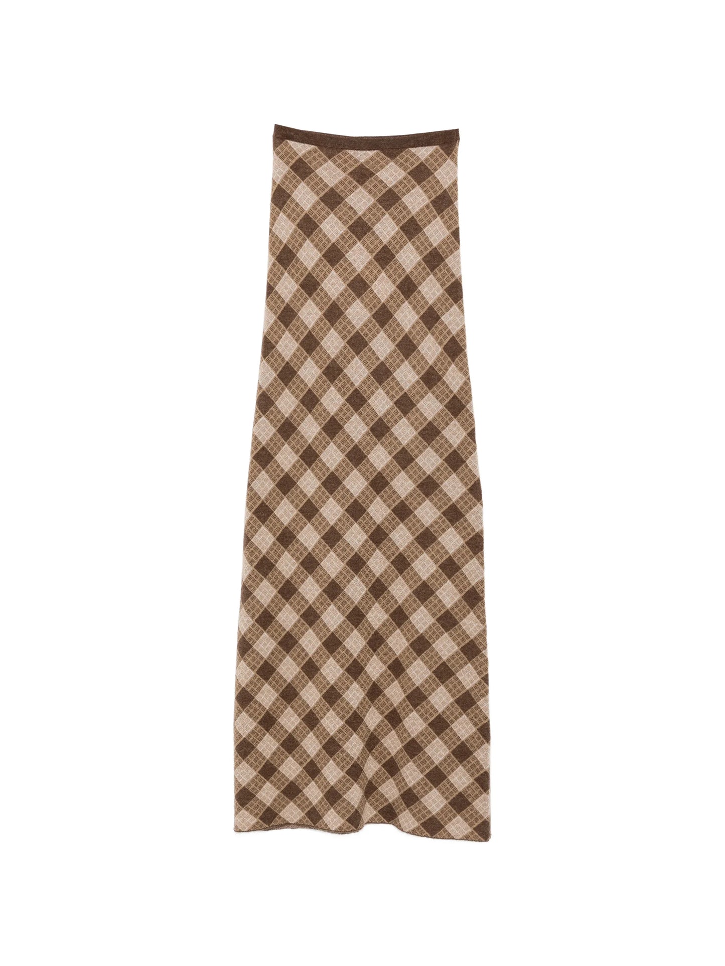 Kae checkered maxi skirt