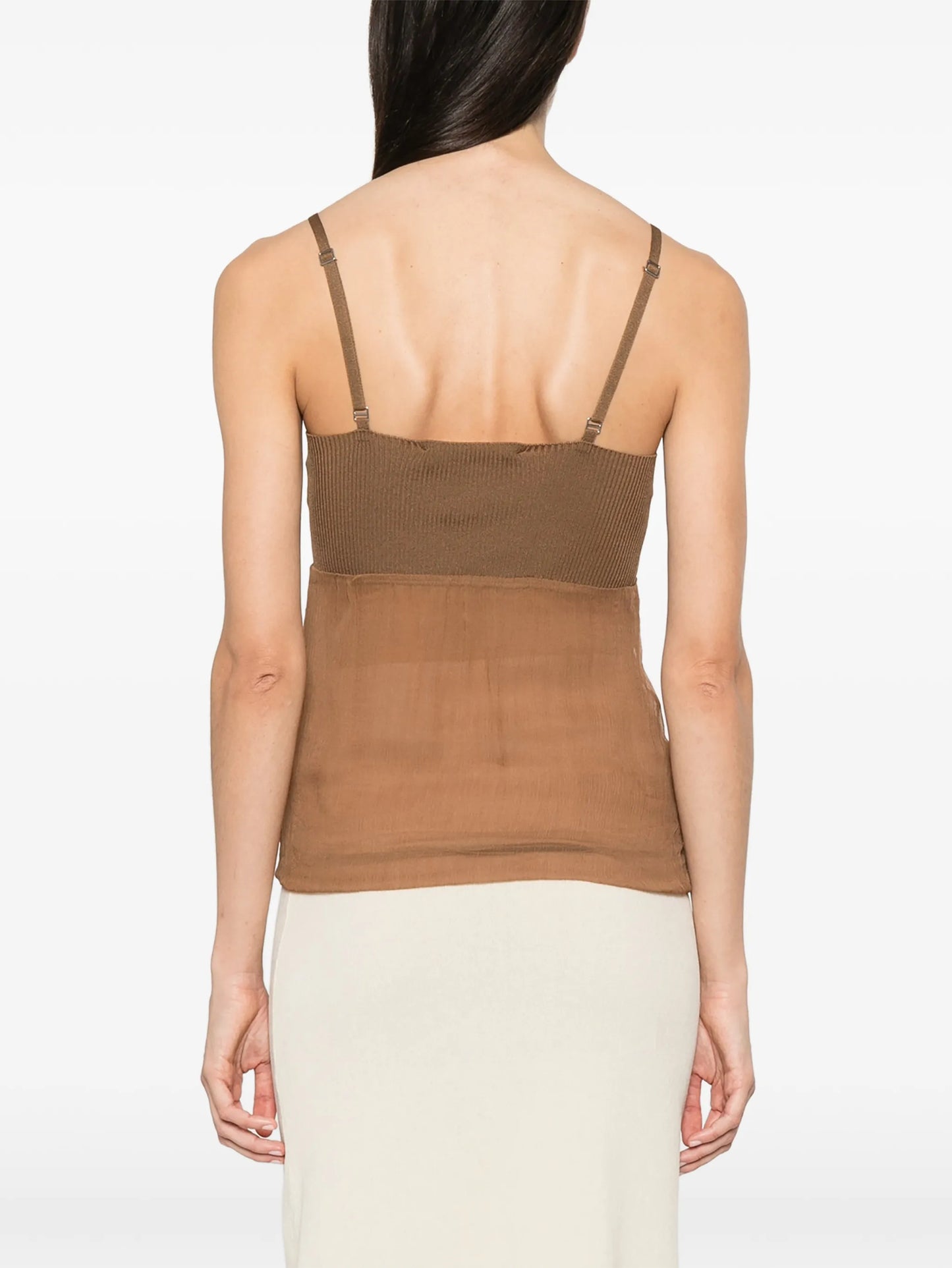 Aven ribbed-knit cami top