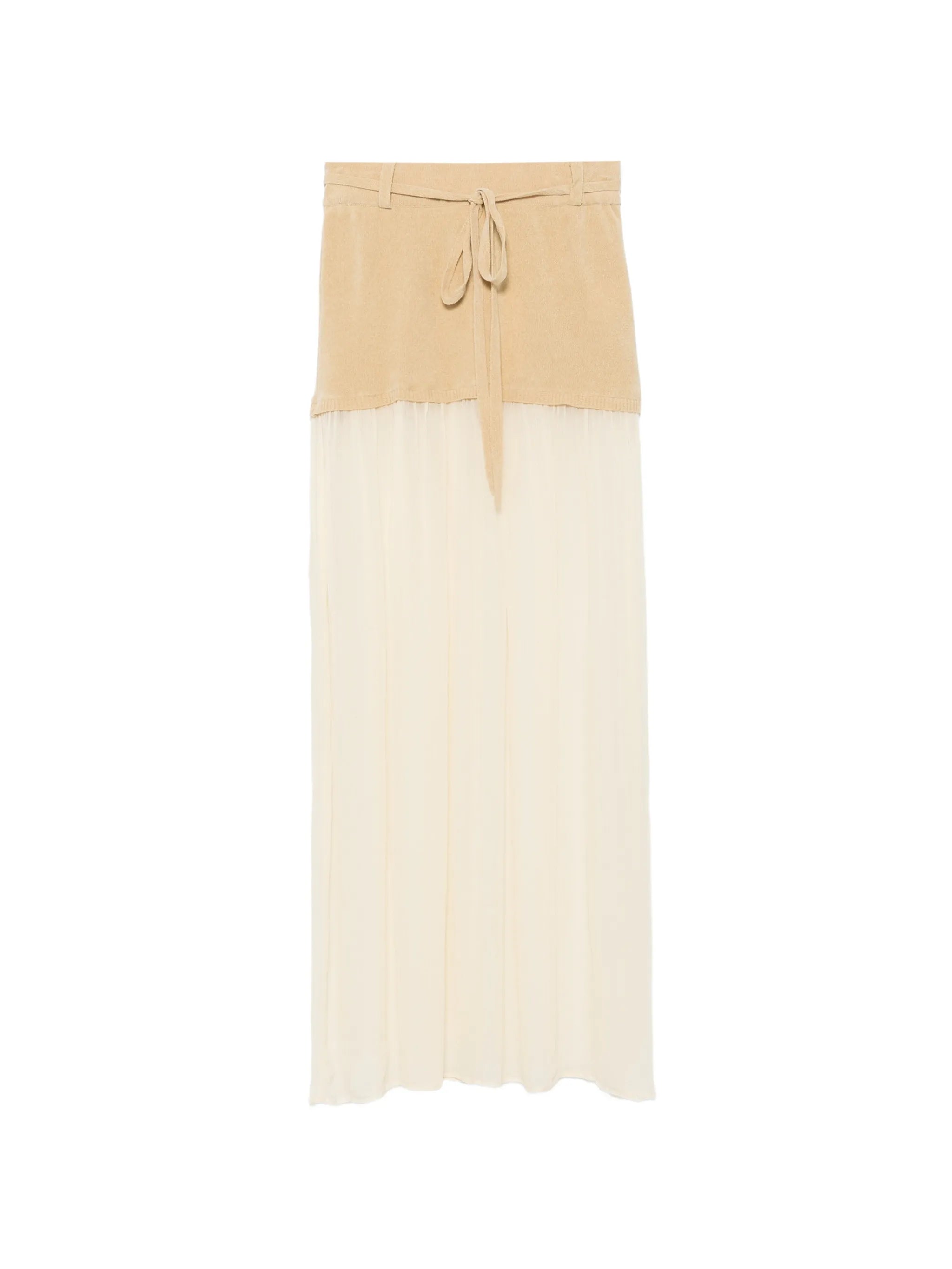 Asha sheer-panel maxi skirt