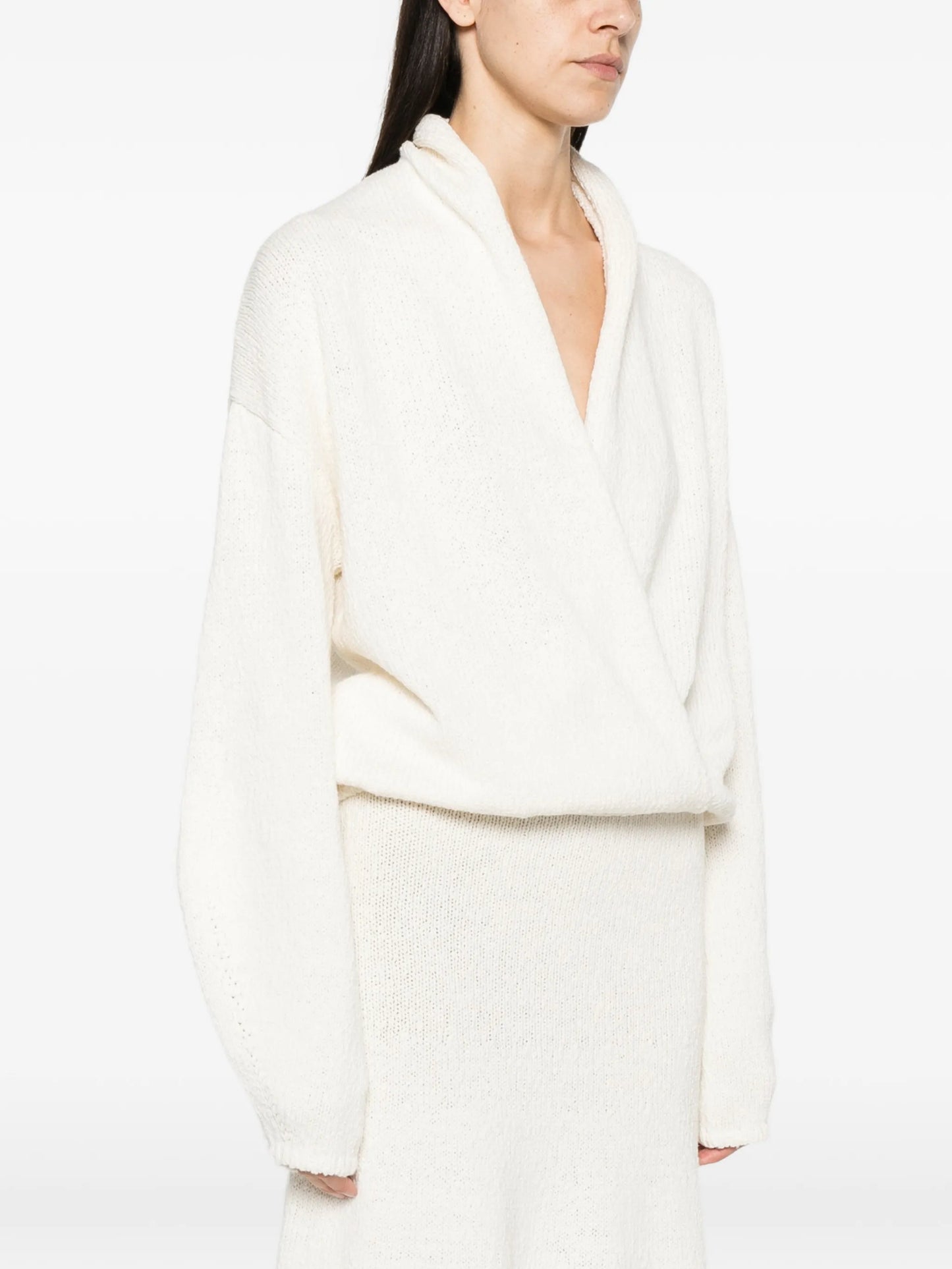 Kena wrap-style sweater