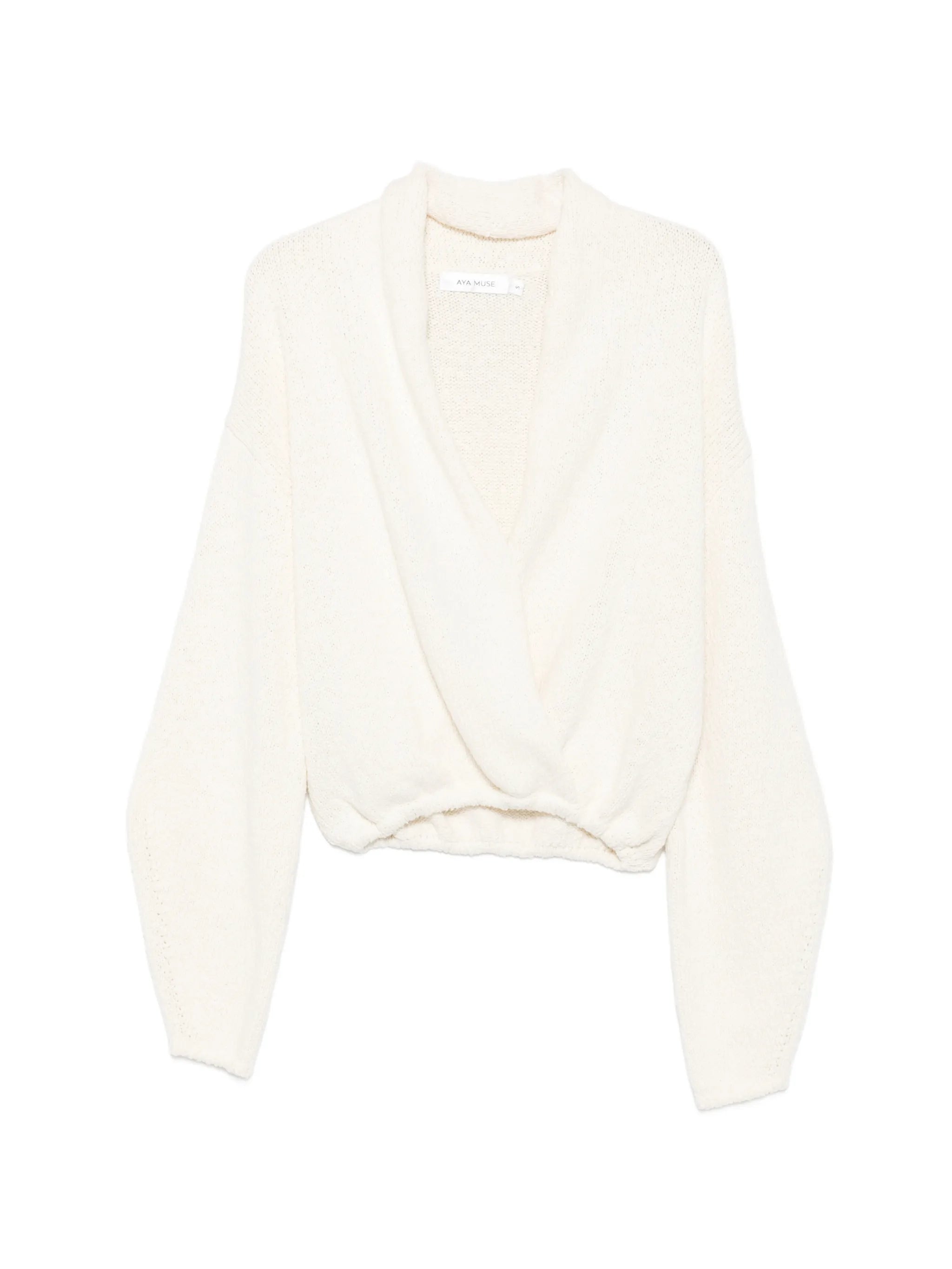 Kena wrap-style sweater