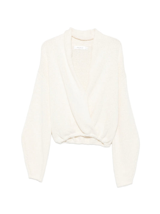 Kena wrap-style sweater