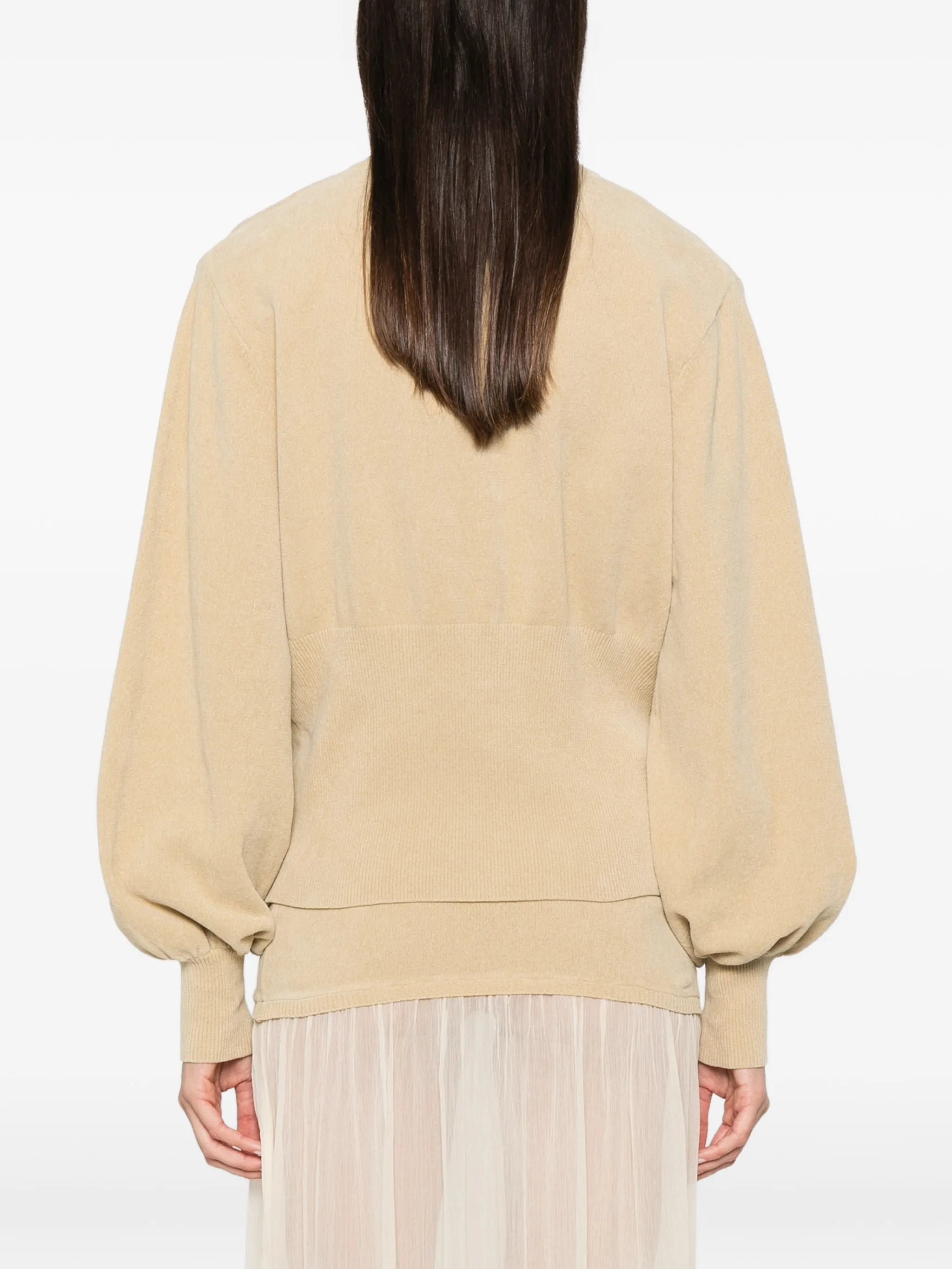 Asha high-neck cardigan