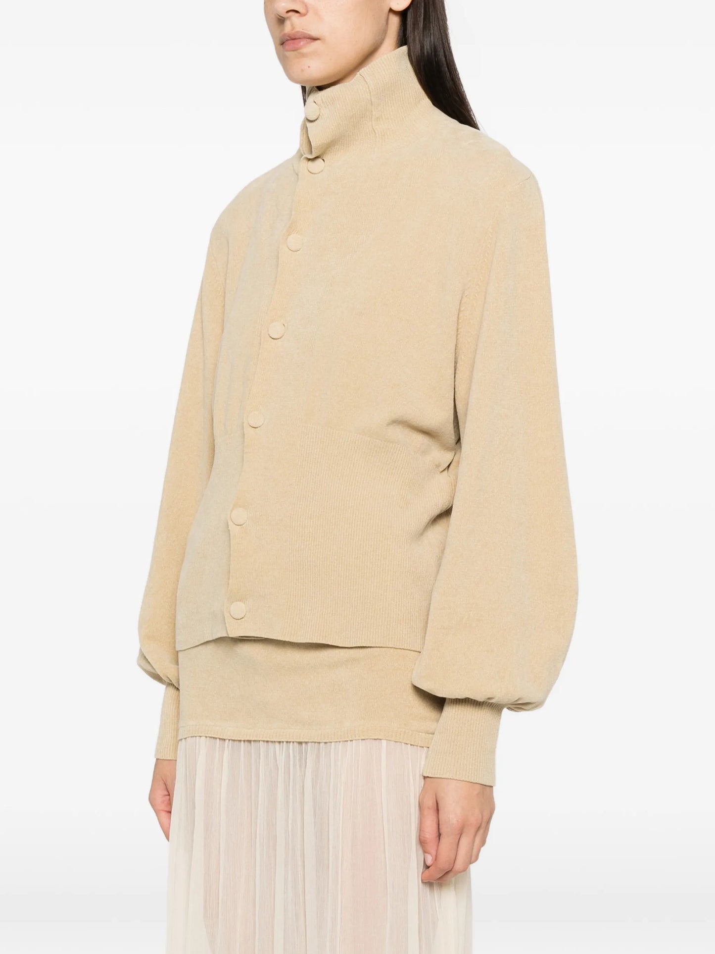 Asha high-neck cardigan