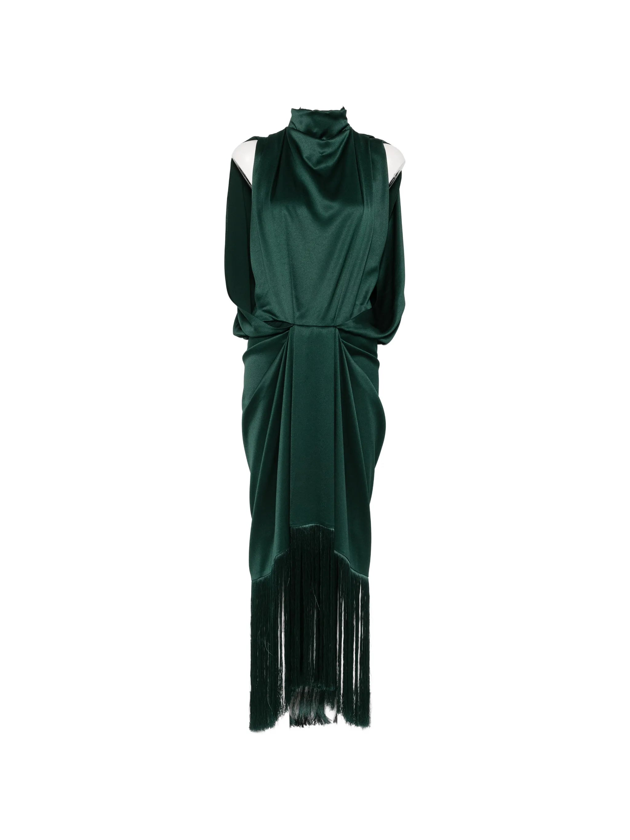 Eros fringe-trimmed maxi dress
