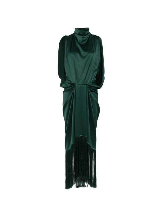 Eros fringe-trimmed maxi dress